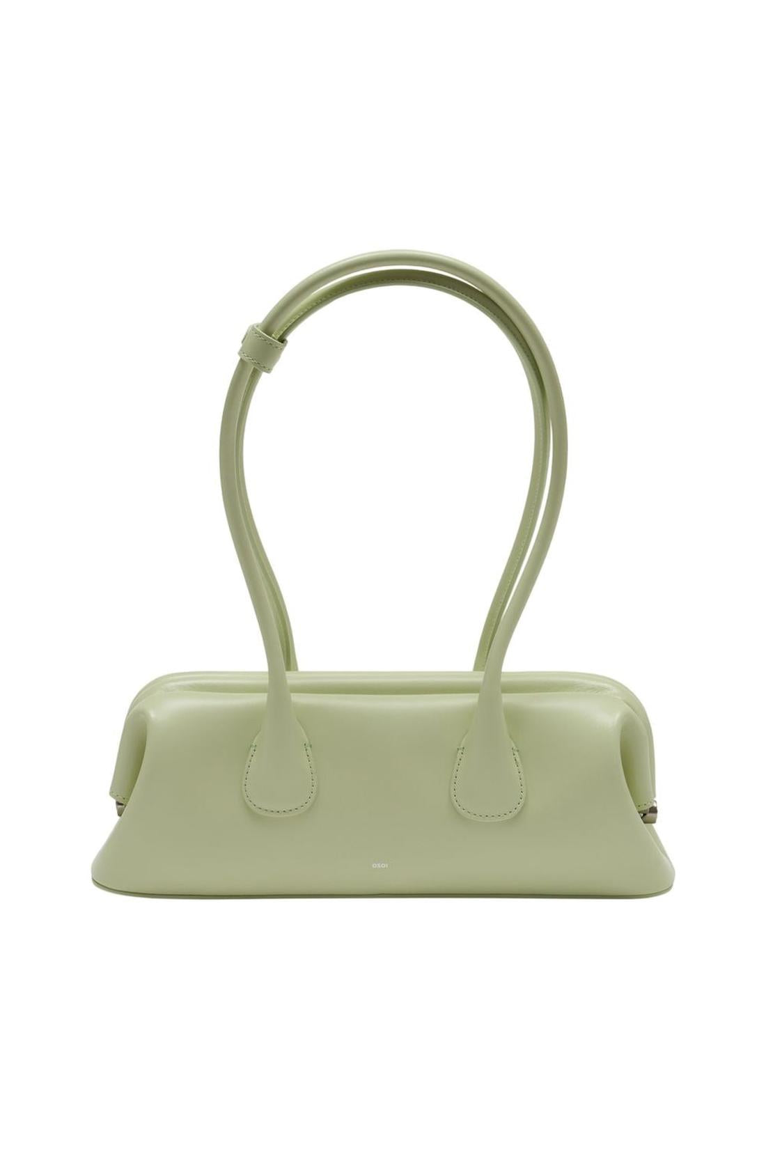 Schultertasche Boat Wide Mini - Osoi - Leder - Grün