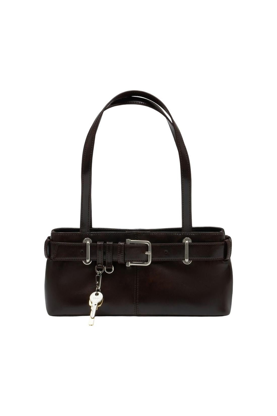 Shoulder Brocle Mini Tasche - Osoi - Leder - Braun