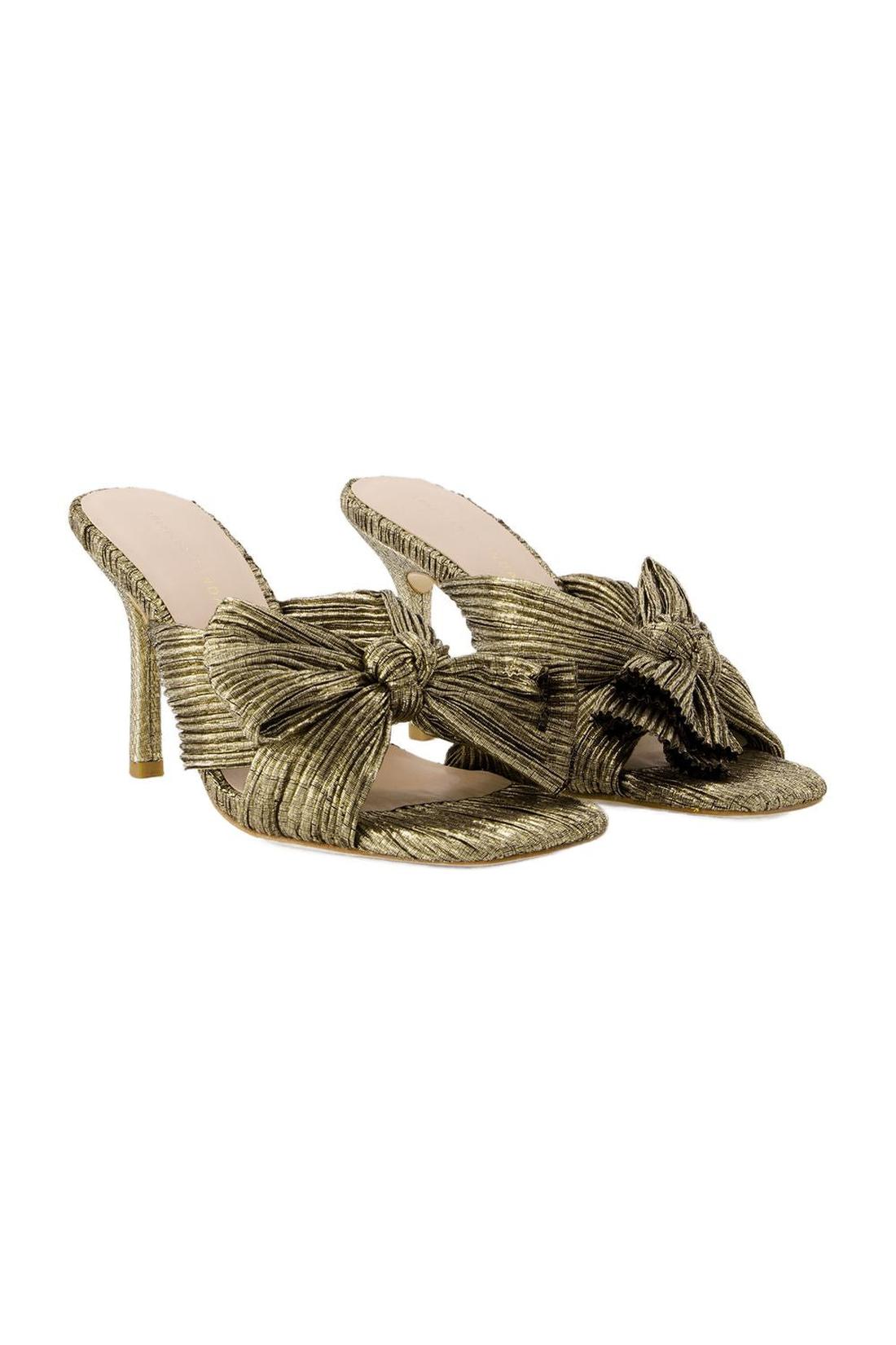 Claudia Sandals - Loeffler Randall - Faux Leather - Gold