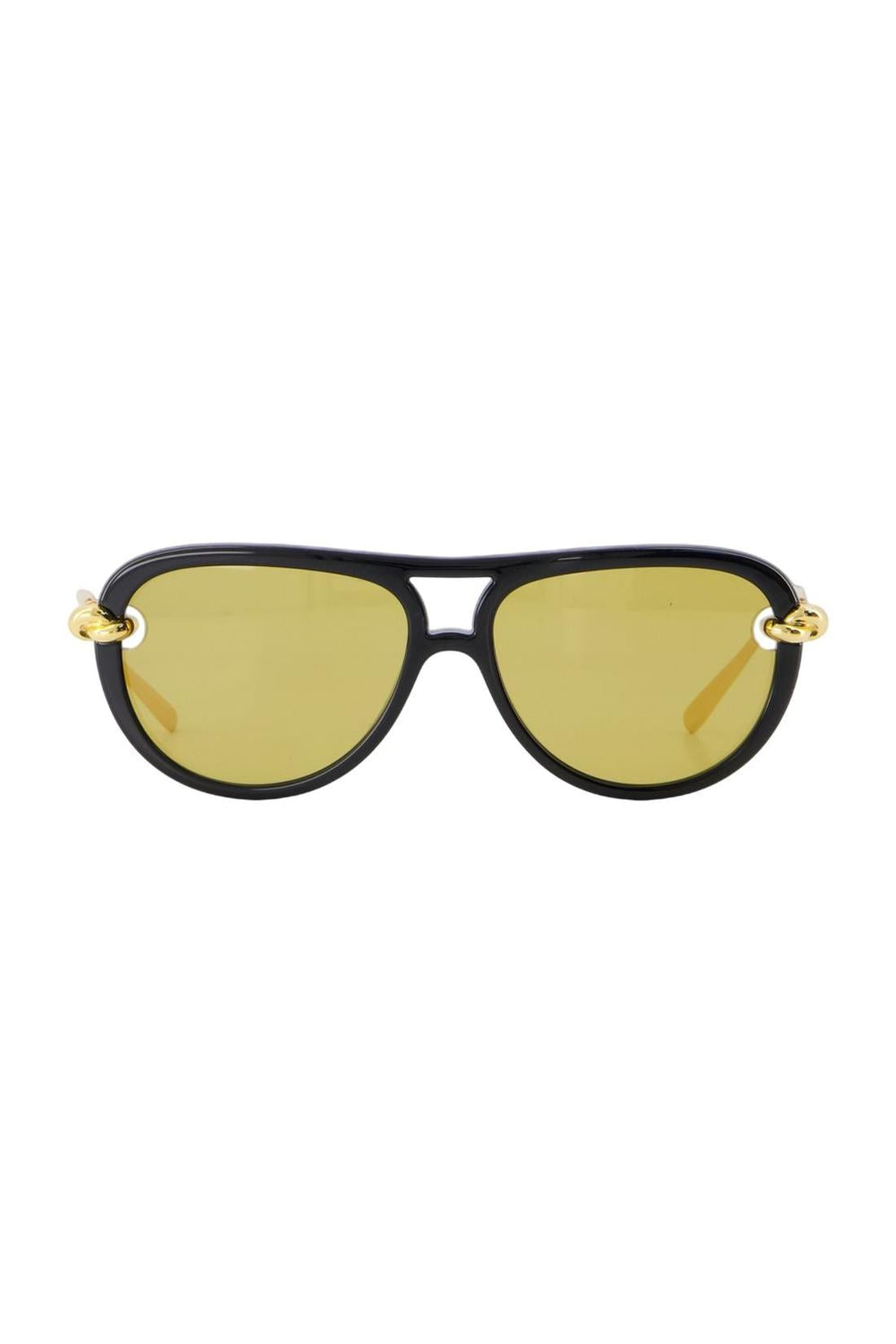 Bottega Veneta-Sonnenbrille Bv1418s - Bottega Veneta - Acetat - Gelb-Outdoor-Black-Deal-Outlet-by-ARCHIVIST