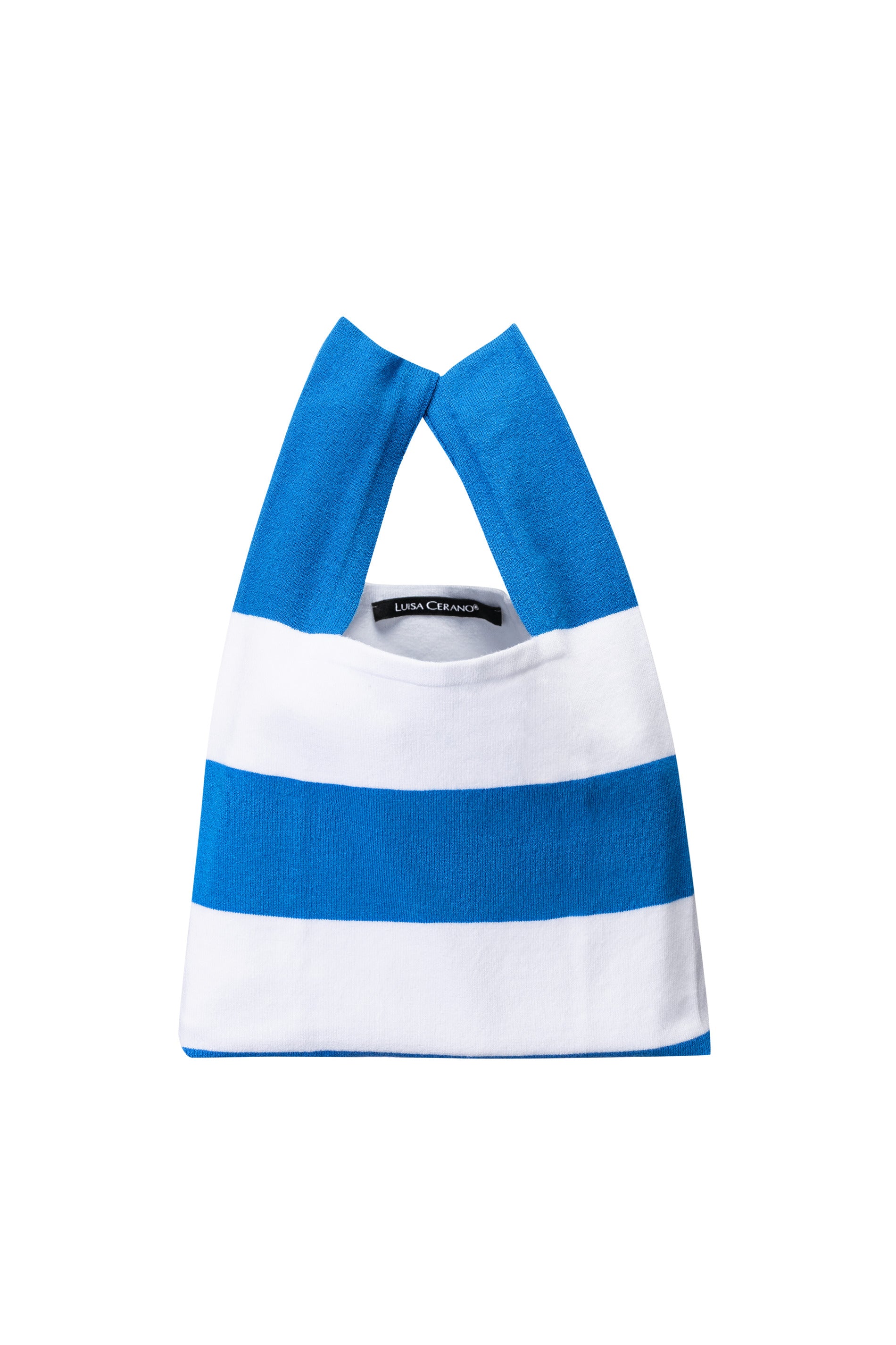 Stricktasche mit Blockstreifen