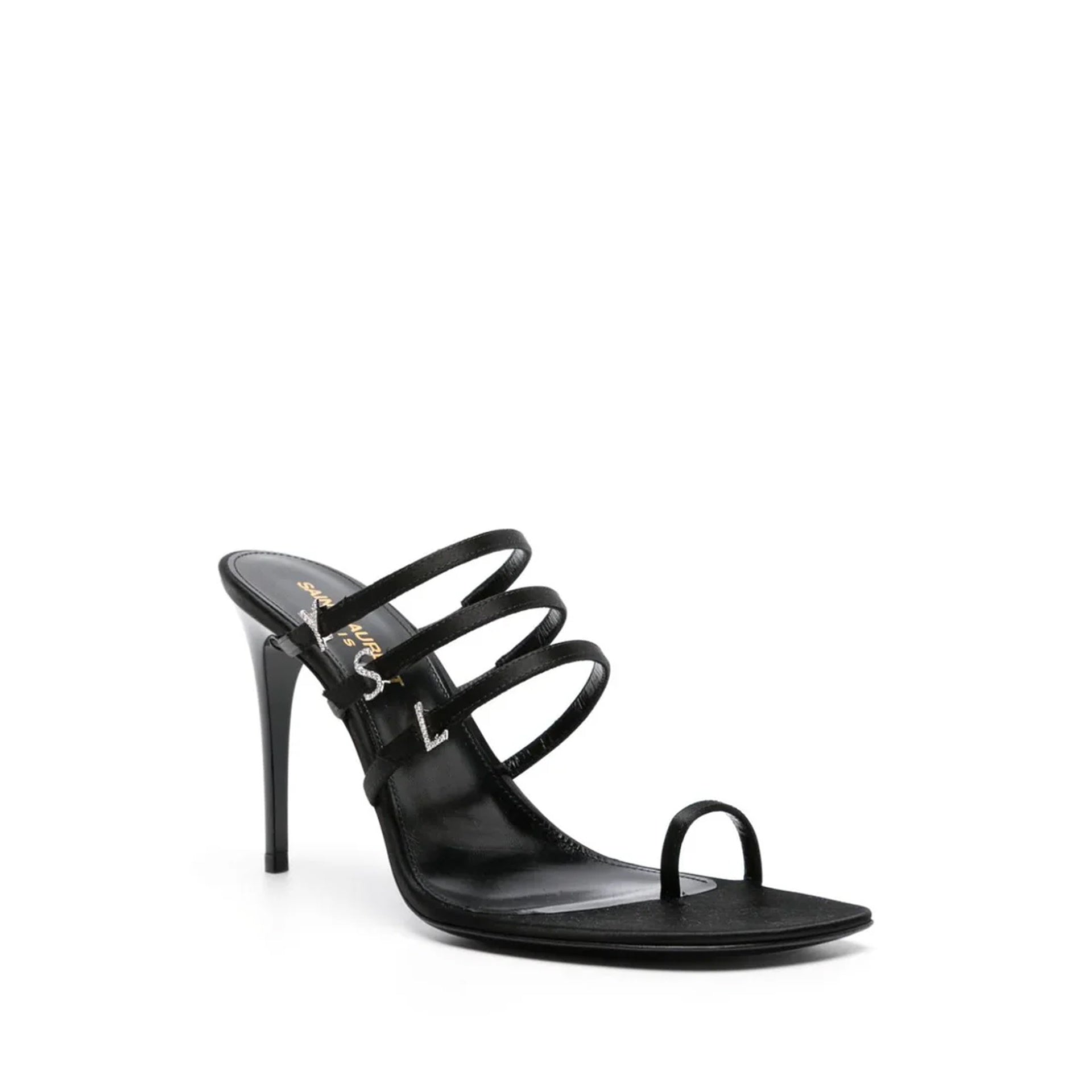 Saint Laurent Jerry 95 Satin Sandals