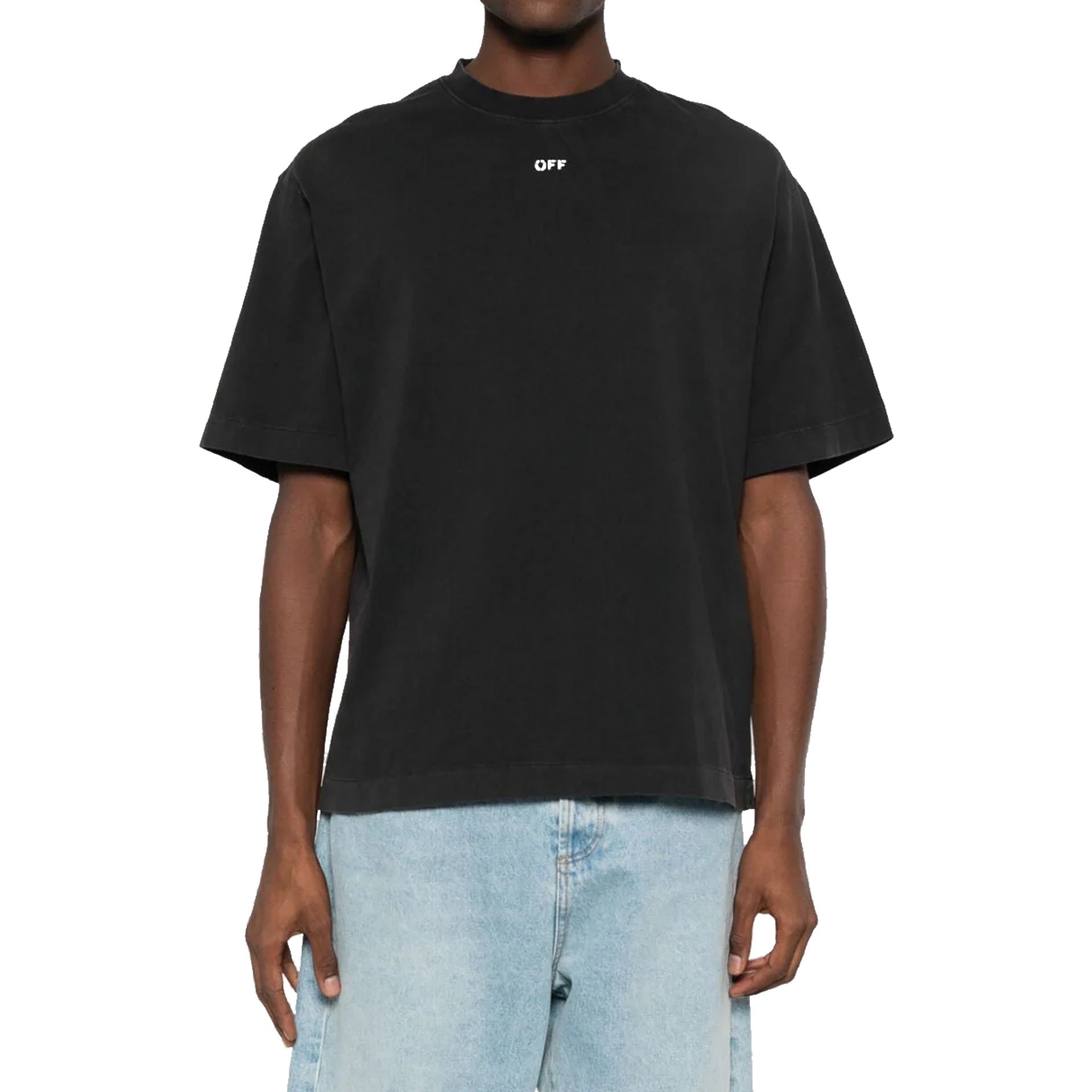 Off White-Off White S.Matthew Skate Logo-Print T-Shirt-MEN CLOTHING-Black-Deal-Outlet-by-ARCHIVIST