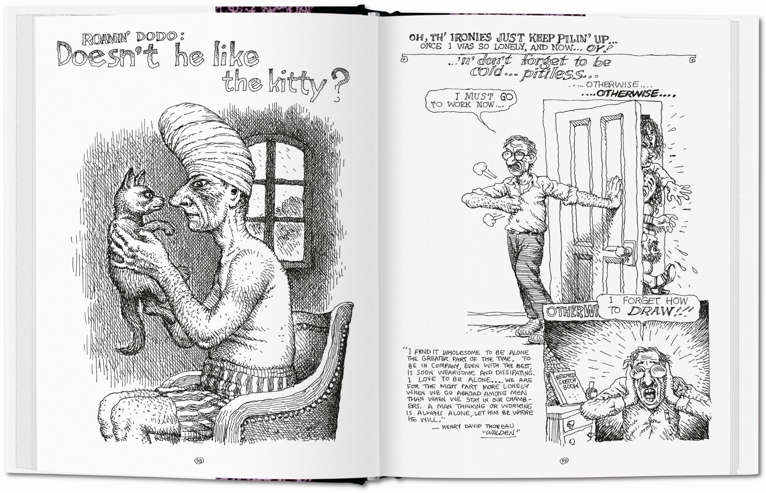 Taschen-Robert Crumb. Sketchbook Vol. 5. 1989–1998 (English)-Sexy Books-Black-Deal-Outlet-by-ARCHIVIST