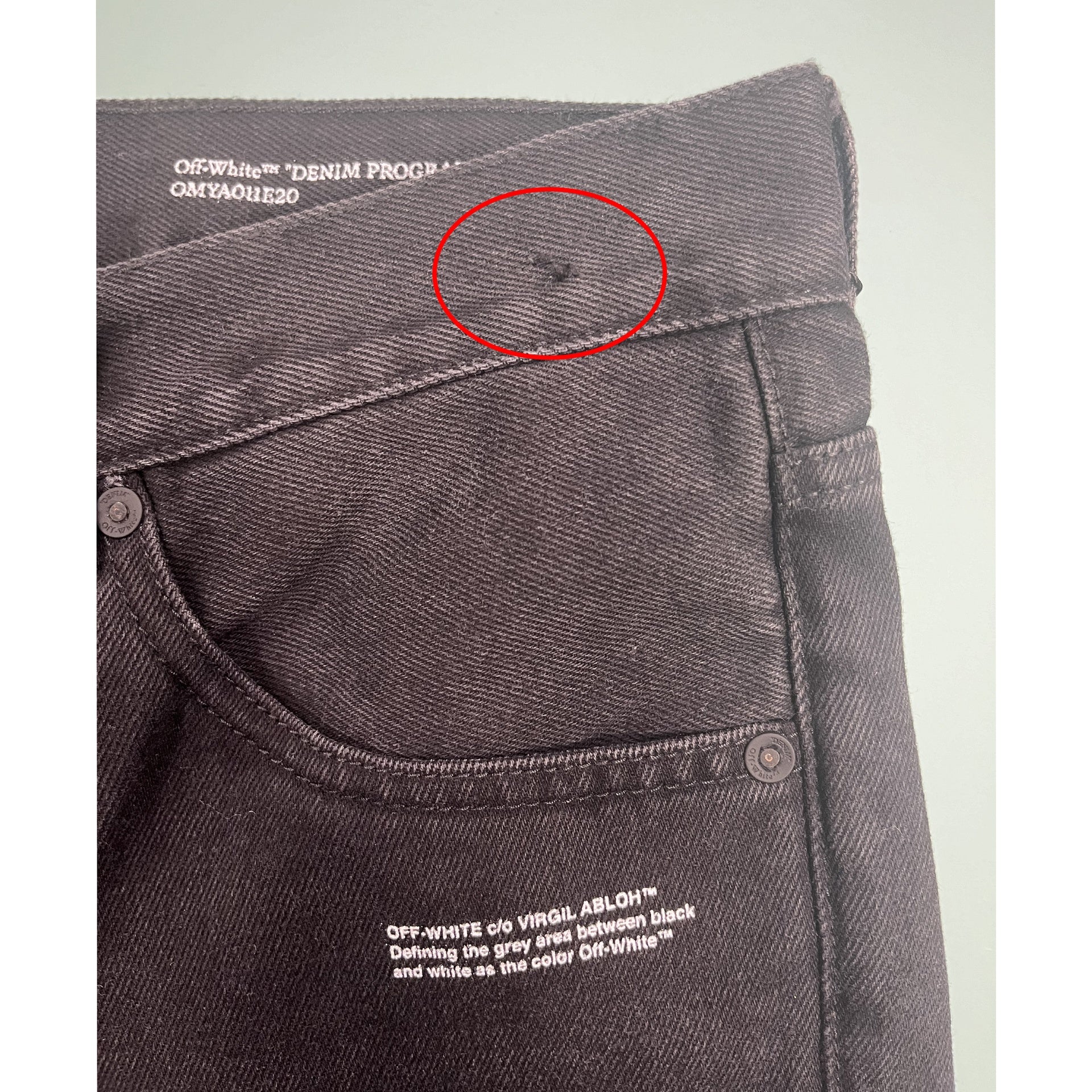 Off White-Off-White Cotton Denim Jeans-MEN CLOTHING-Black-Deal-Outlet-by-ARCHIVIST