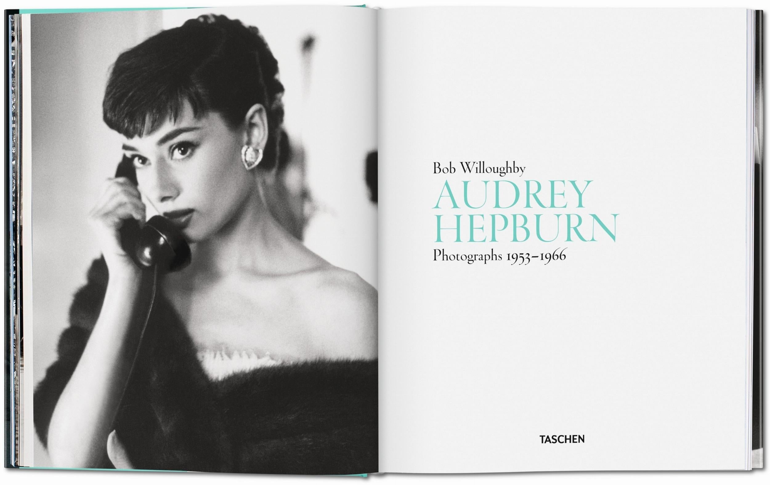 Taschen-Bob Willoughby. Audrey Hepburn. Photographs 1953–1966 (German, French, English)-Film-Black-Deal-Outlet-by-ARCHIVIST