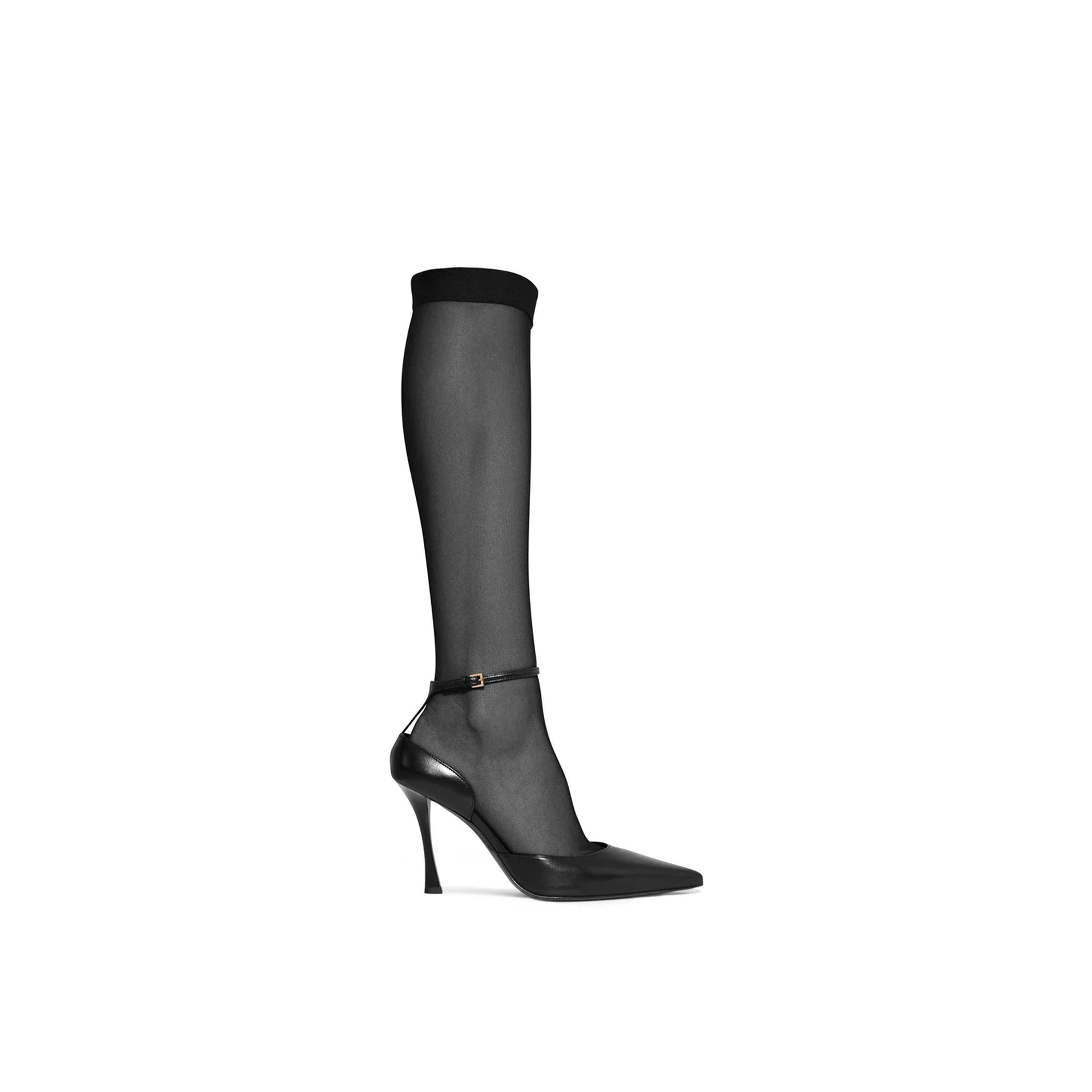 Givenchy-Givenchy Show 95 Stocking Pumps-WOMEN SHOES-Black-Deal-Outlet-by-ARCHIVIST