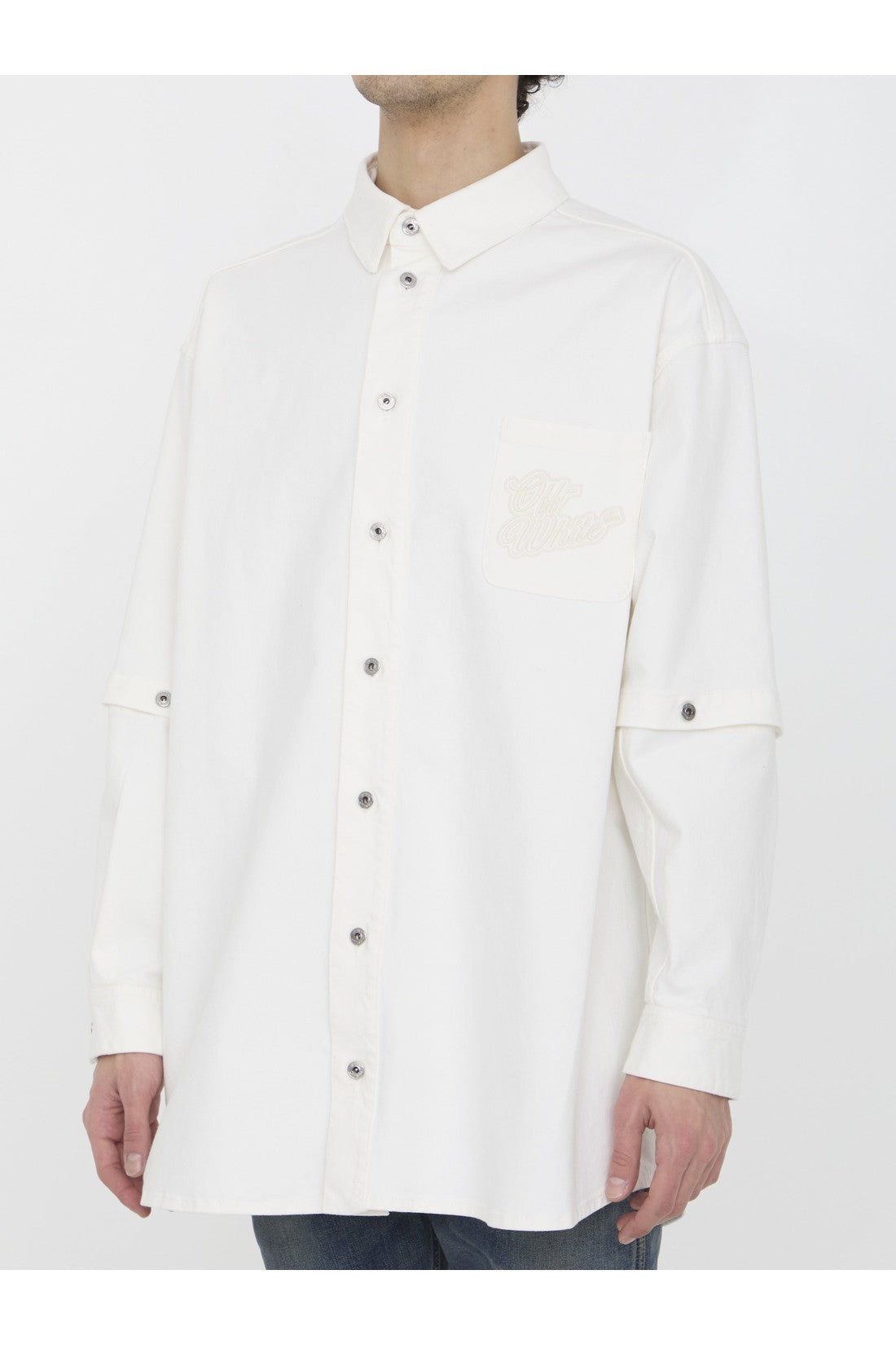 OFF WHITE-OUTLET-SALE-90s Logo overshirt-ARCHIVIST