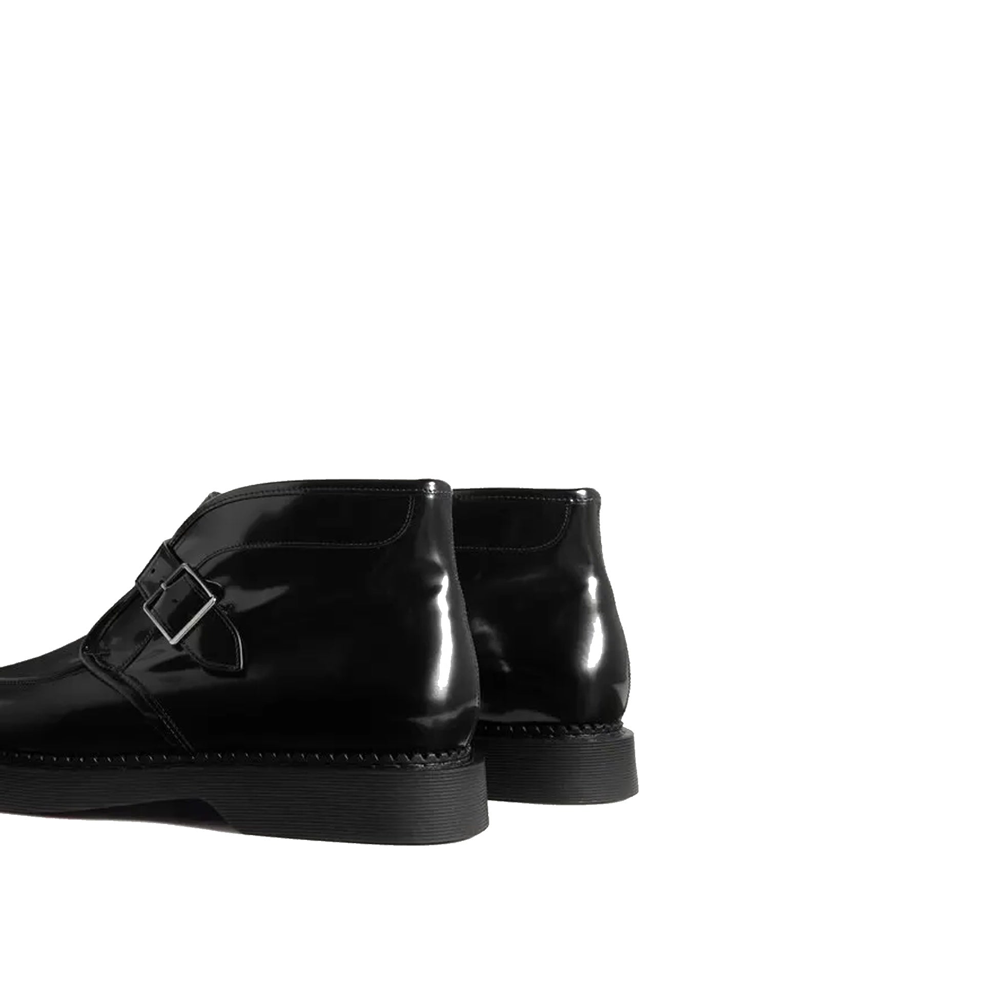 Saint Laurent-Saint Laurent Leather Creeper Boots-MEN SHOES-Black-Deal-Outlet-by-ARCHIVIST