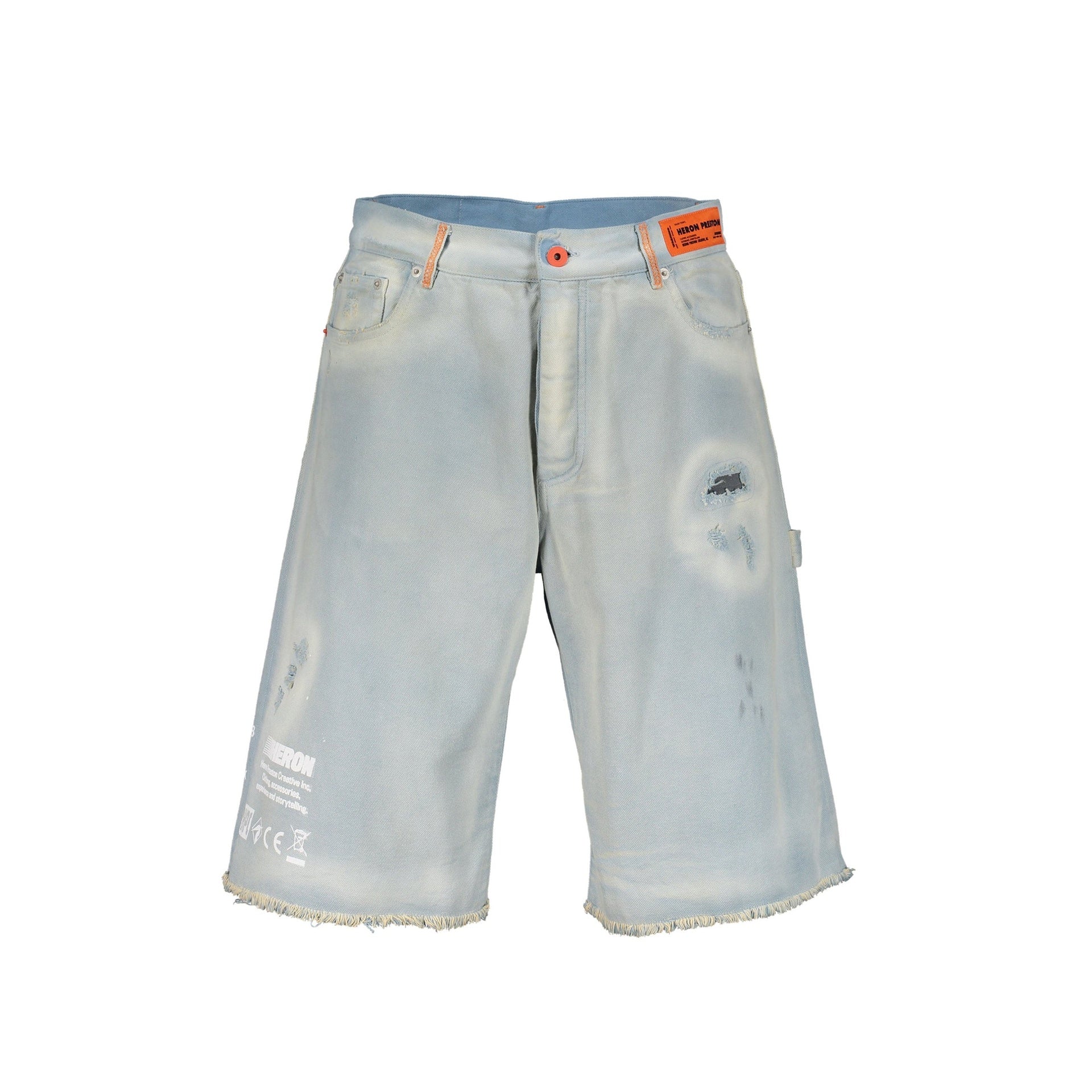 Heron Preston-Heron Preston Denim Shorts-MEN CLOTHING-Black-Deal-Outlet-by-ARCHIVIST