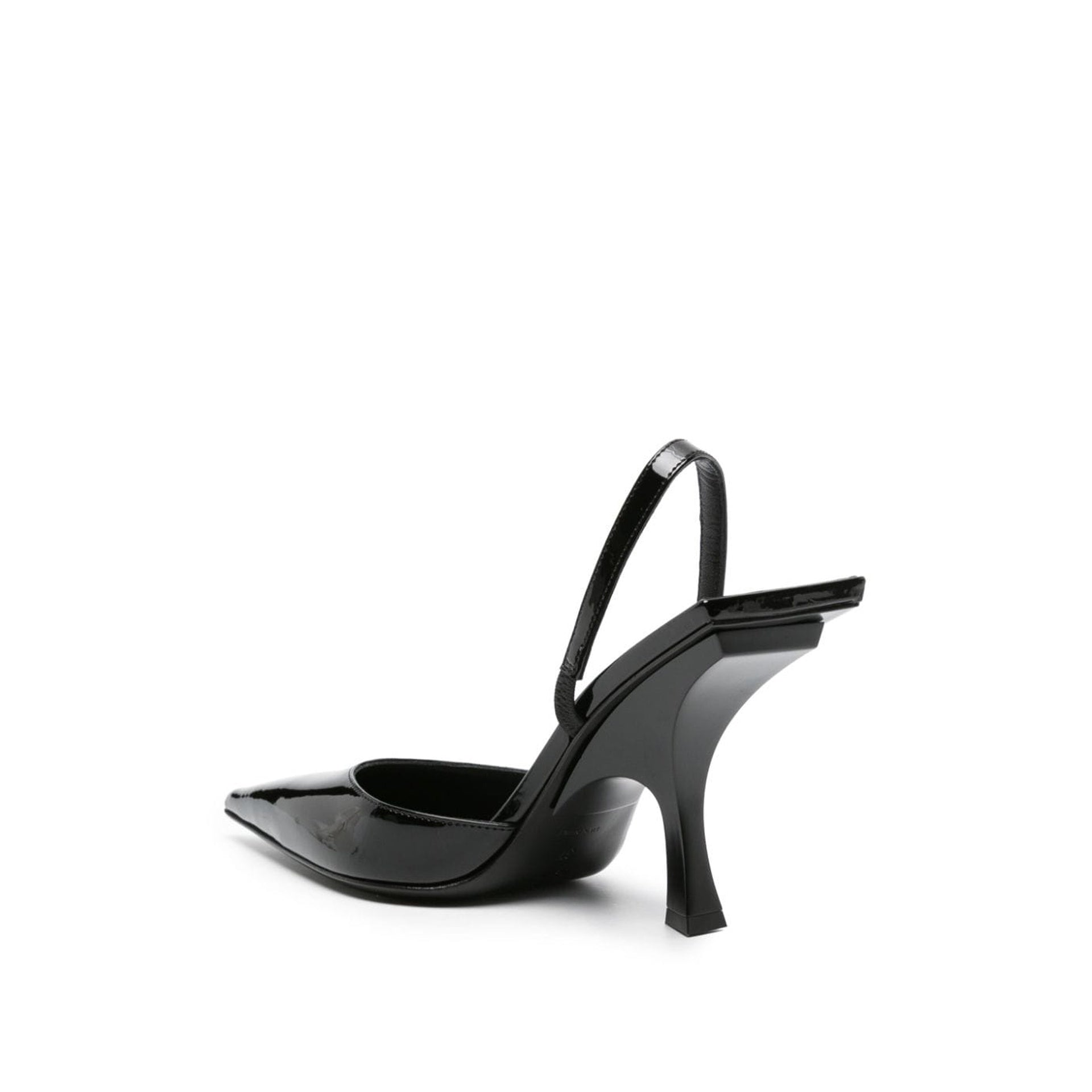 The Attico-The Attico Ester Leather Slingback Pumps-WOMEN SHOES-Black-Deal-Outlet-by-ARCHIVIST