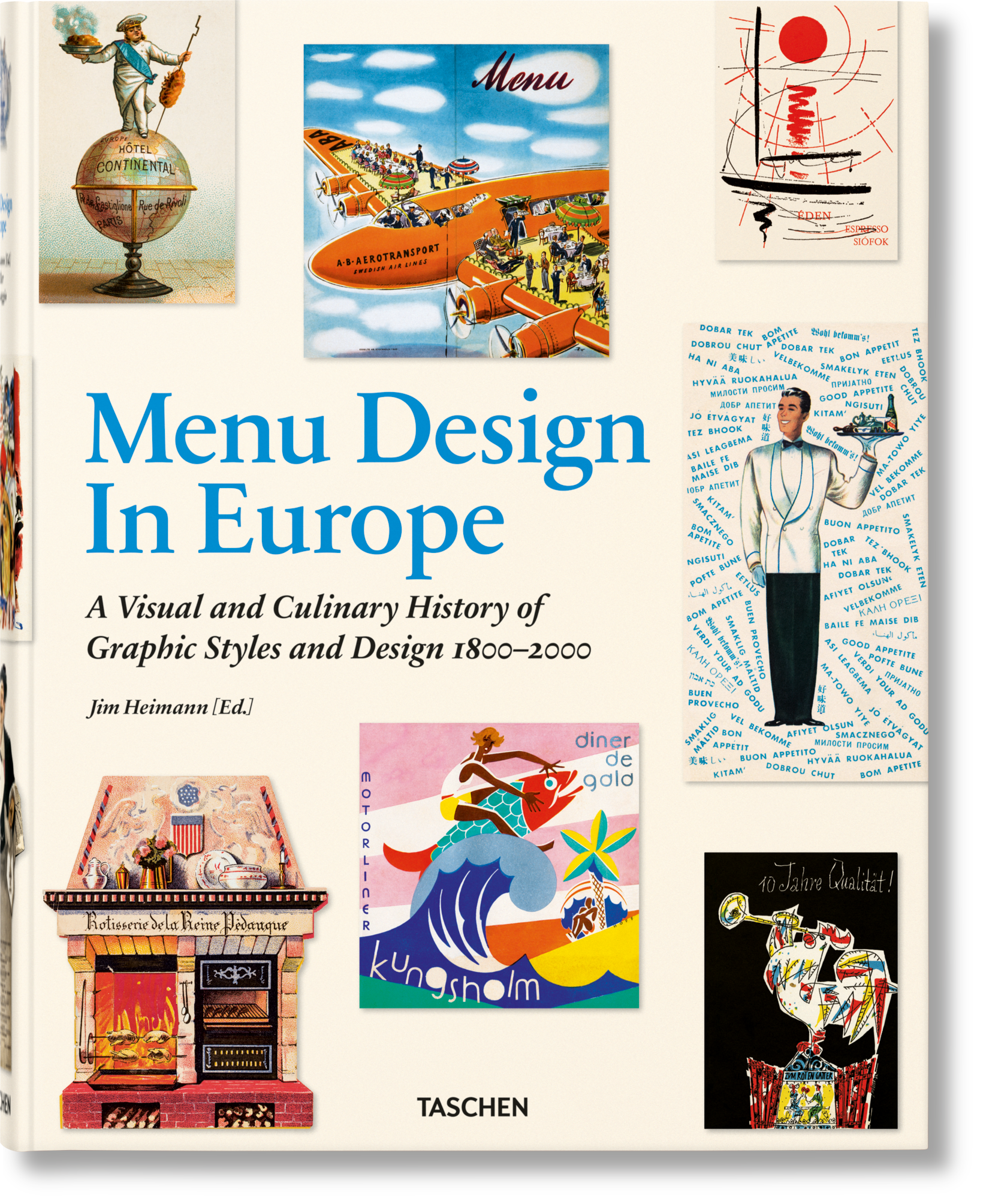 Taschen-Menu Design in Europe (German, French, English)-Style, Food & Travel-Black-Deal-Outlet-by-ARCHIVIST