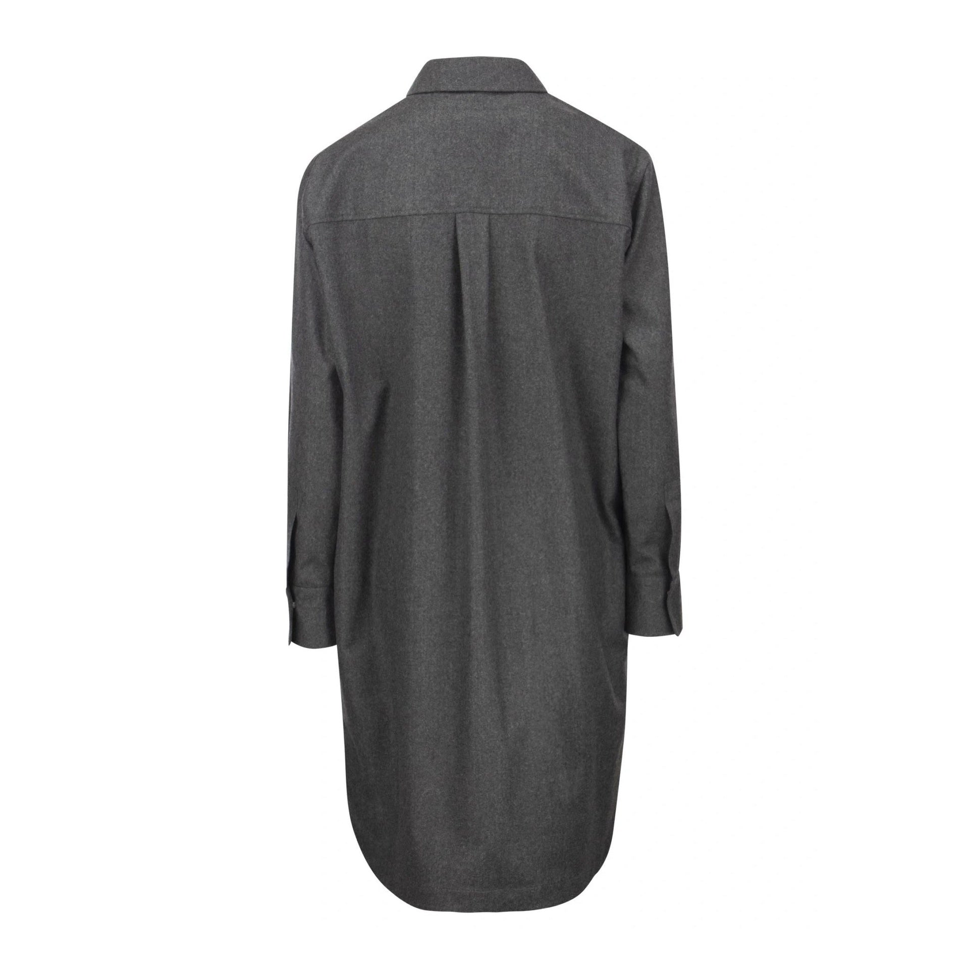 Brunello Cucinelli-Brunello Cucinelli Wool Dress-WOMEN CLOTHING-Black-Deal-Outlet-by-ARCHIVIST