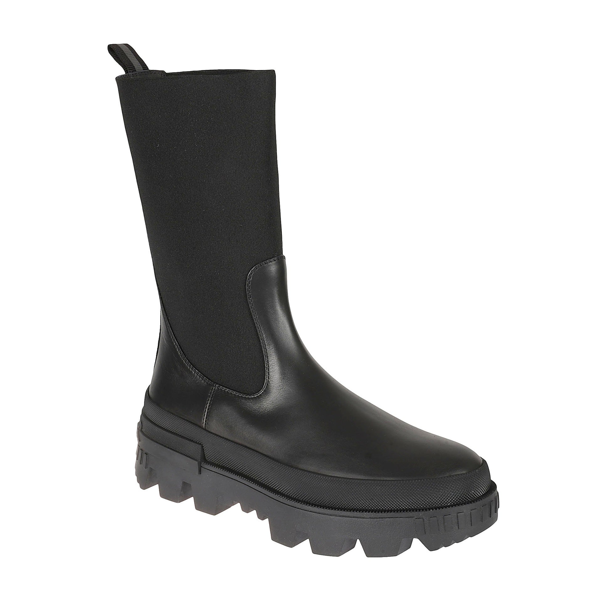 Moncler-Moncler Leather Boots-WOMEN SHOES-Black-Deal-Outlet-by-ARCHIVIST