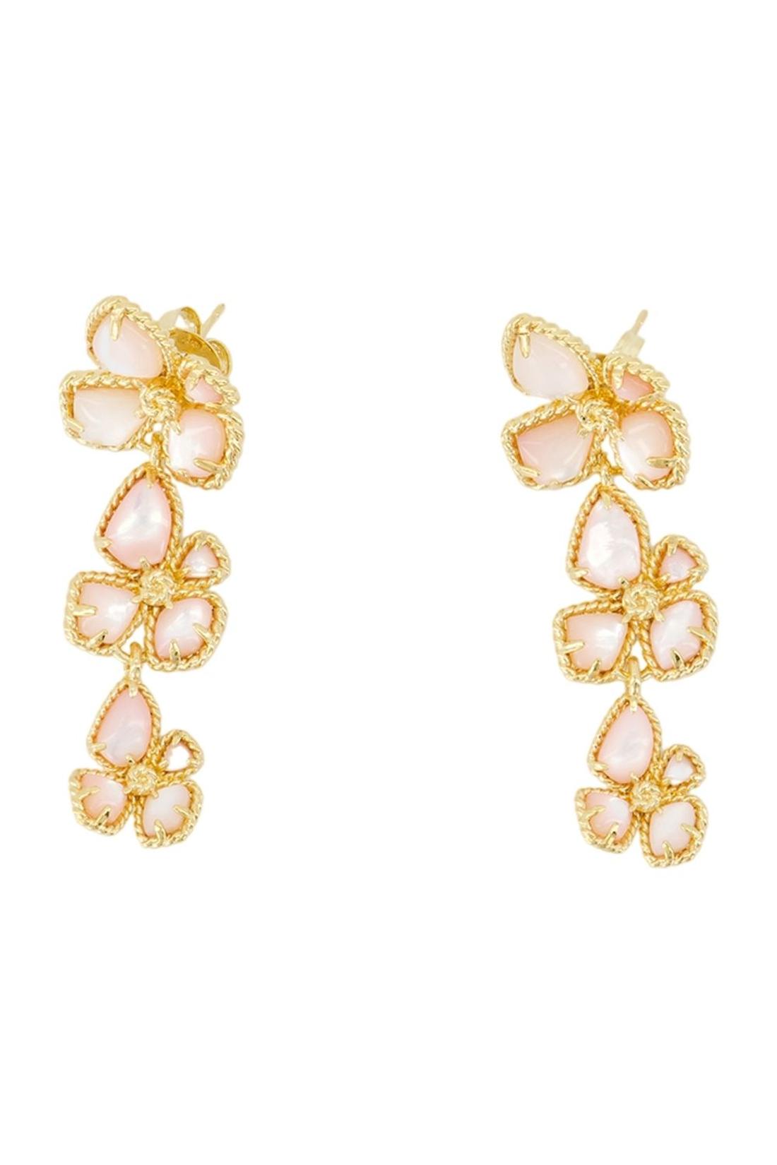 Ohrringe „Bloom Large Dangles“ – Zimmermann – Metall – Goldfarben