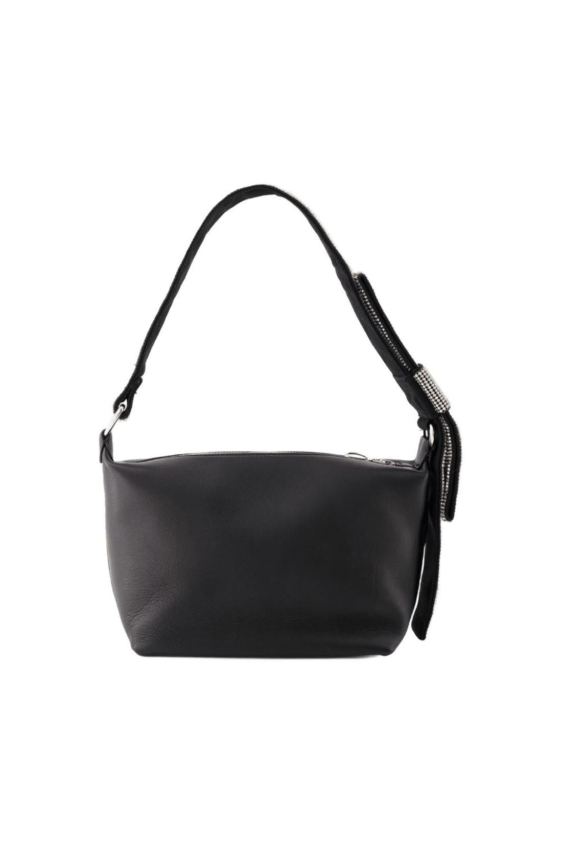 Hobo Bow Bag - Kara - Leather - Black