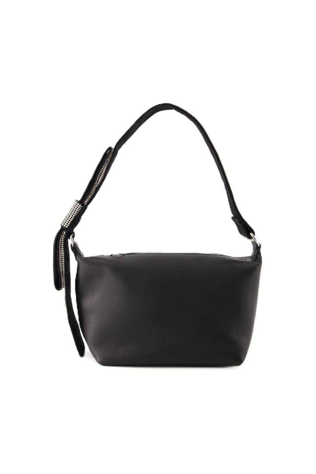 Hobo Bow Bag - Kara - Leather - Black
