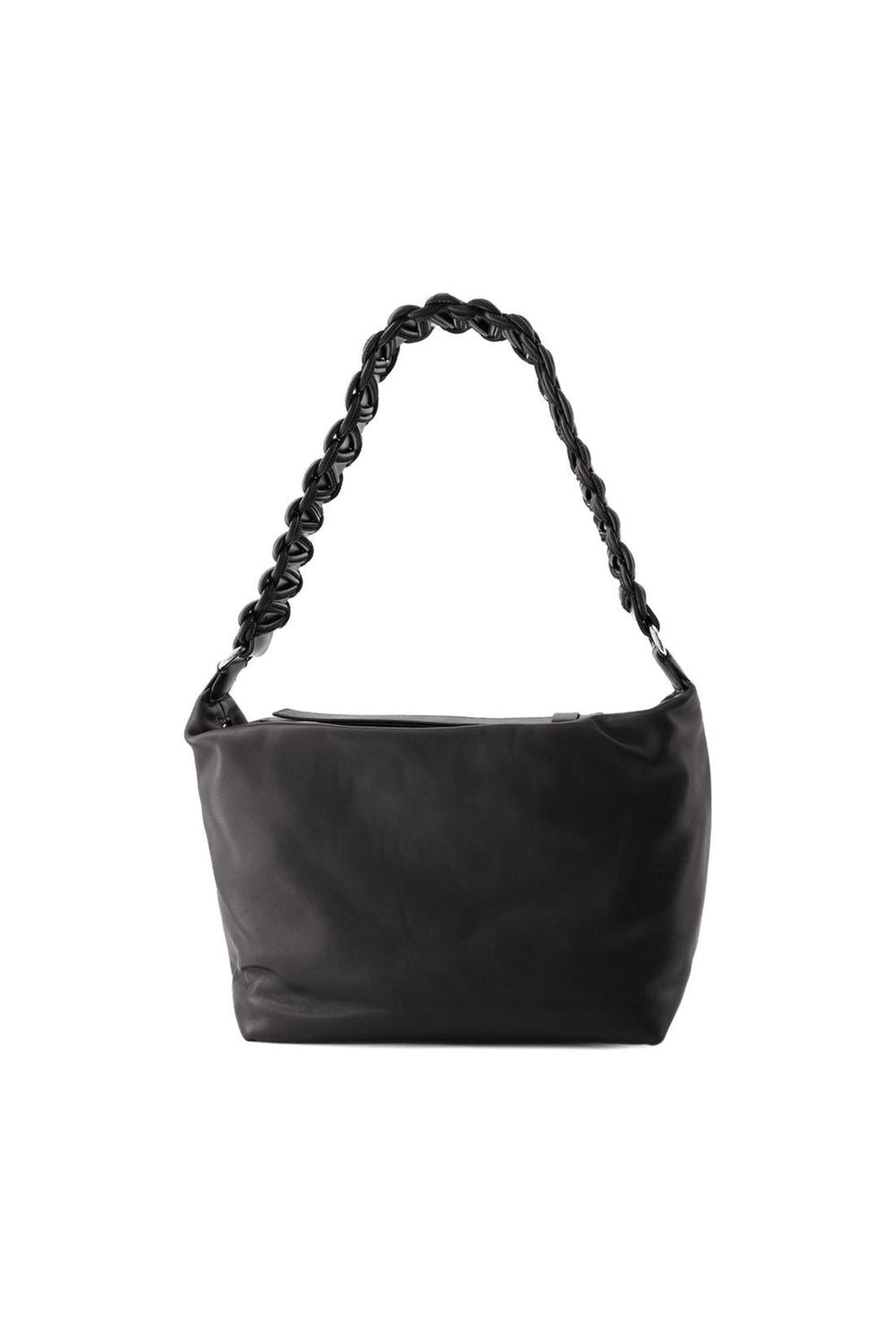 Hobo Lattice XL Bag - Kara - Leather - Black