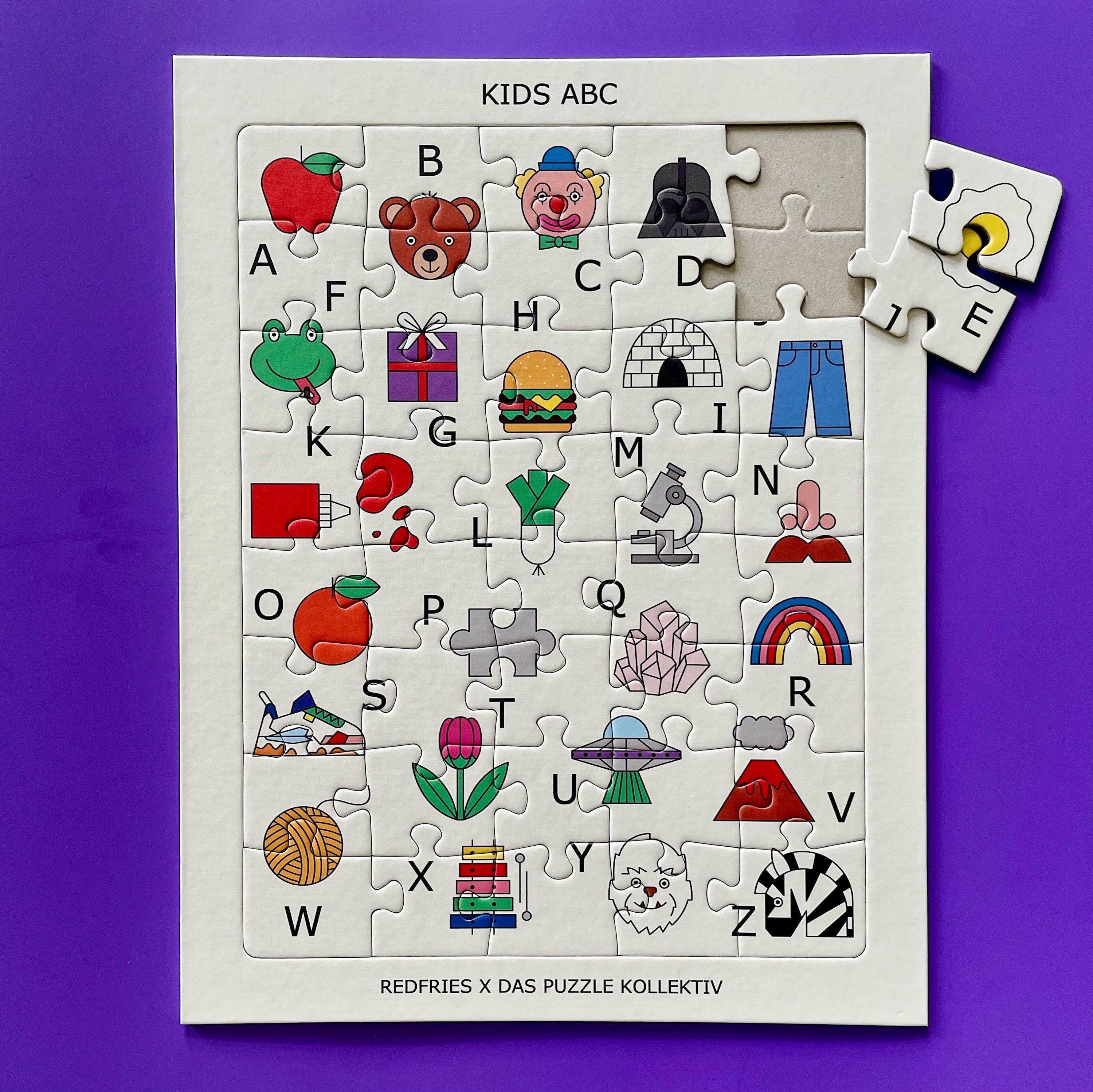 Das Puzzle Kollektiv-"KIDS ABC" 40-40 Teile-Black-Deal-Outlet-by-ARCHIVIST