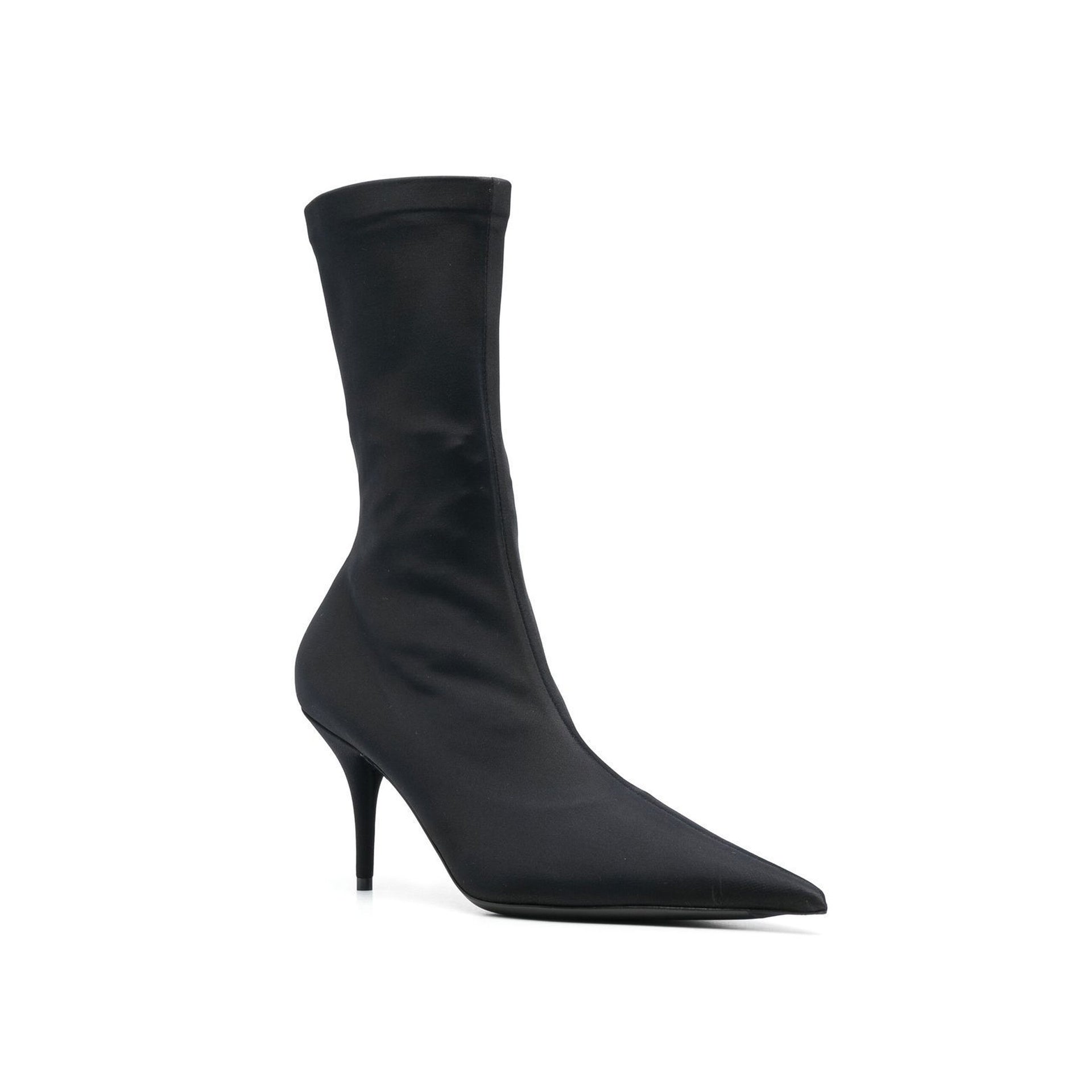 Balenciaga-Balenciaga 'Knife' Heeled Ankle Boots-WOMEN SHOES-Black-Deal-Outlet-by-ARCHIVIST