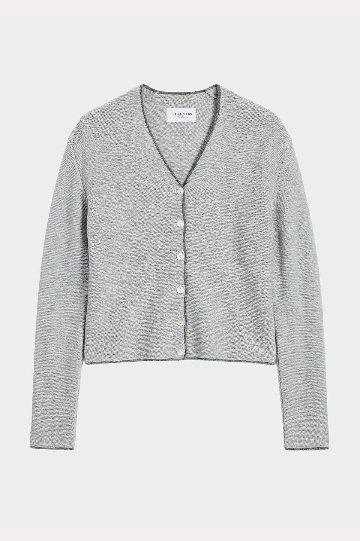 Damen Strickjacke Allendorf-Strick & Pullover-Felicitas-OUTLET-XS-asche-ARCHIVIST-ARCHIVE-SALE
