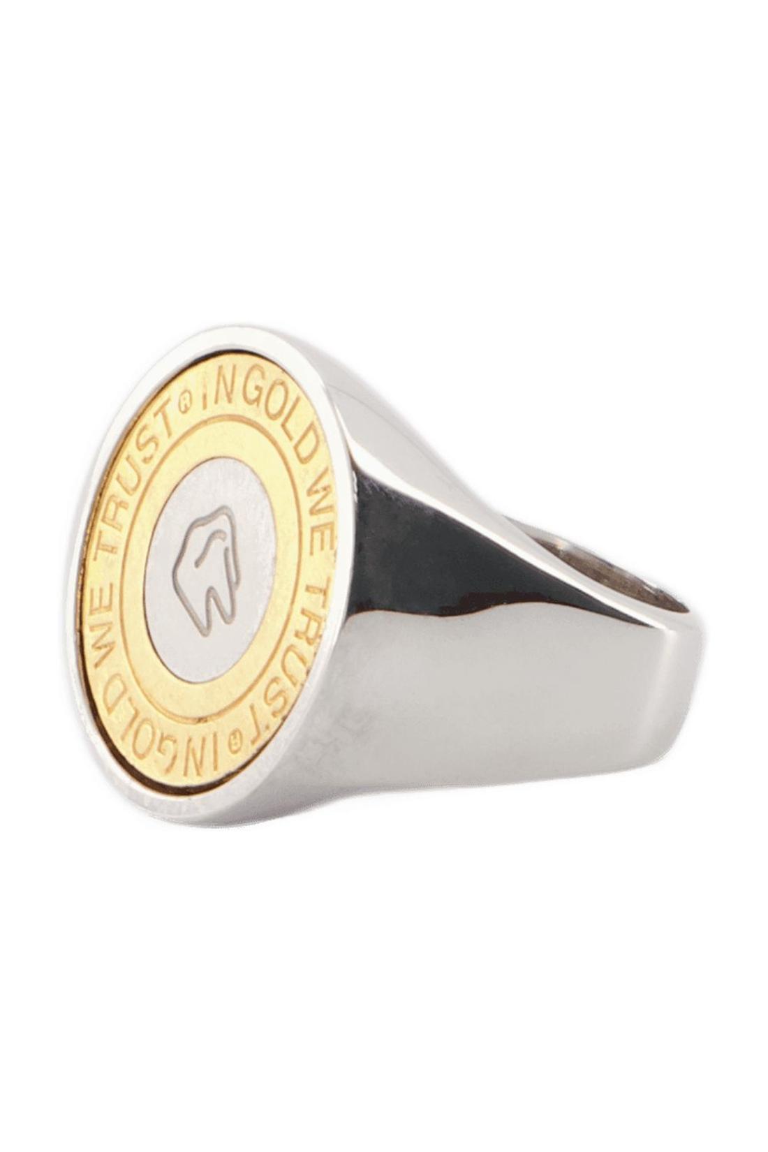 Signet Ring - In Gold We Trust - Palladium - Brass