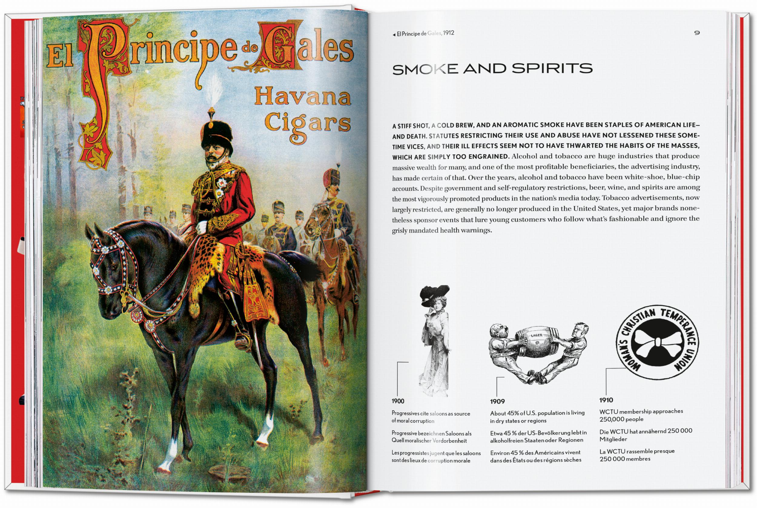 Taschen-20th Century Alcohol & Tobacco Ads. 45th Ed. (German, French, English)-Pop Culture-Black-Deal-Outlet-by-ARCHIVIST