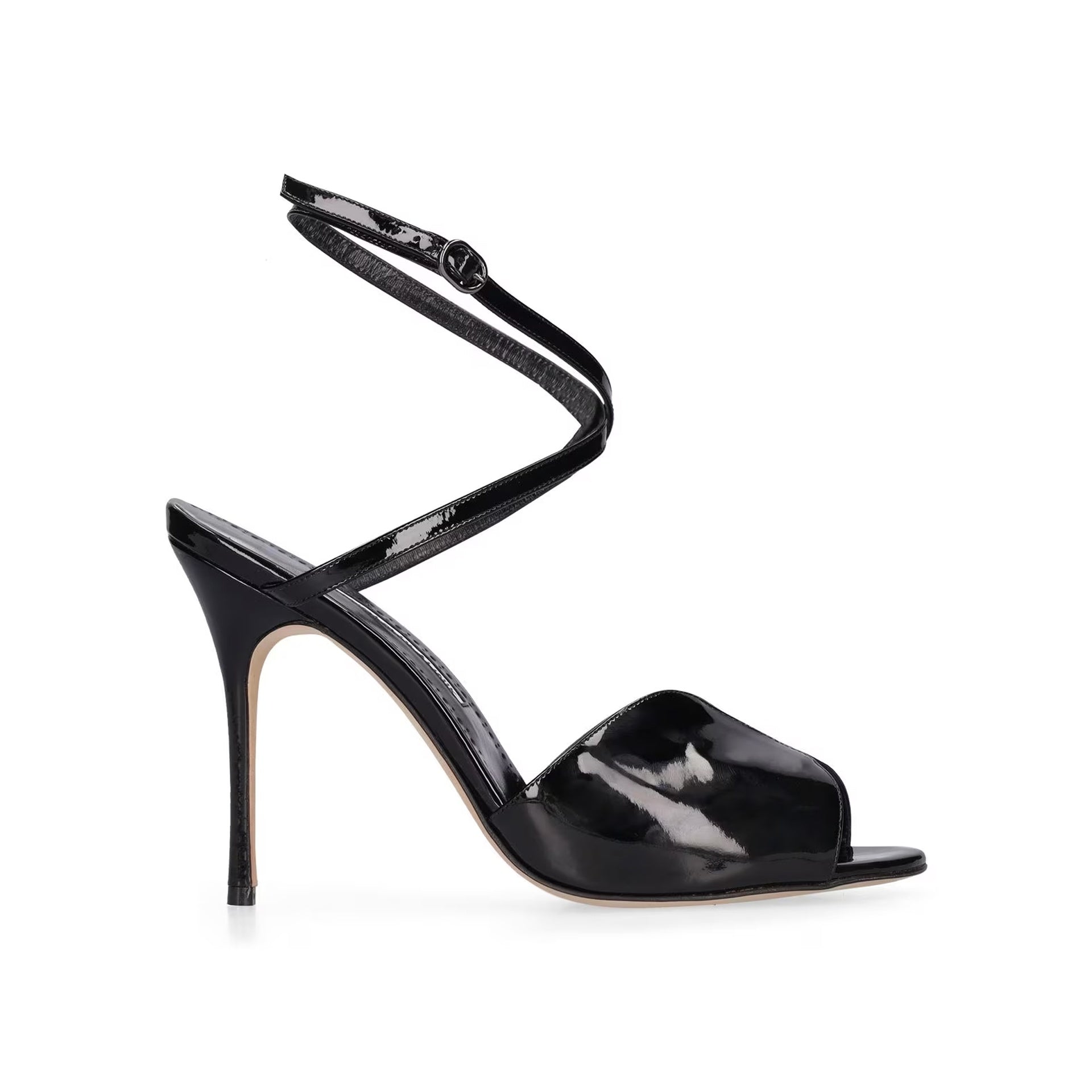 Manolo Blahnik-Manolo Blahnik Hourani 105 Sandals-WOMEN SHOES-Black-Deal-Outlet-by-ARCHIVIST