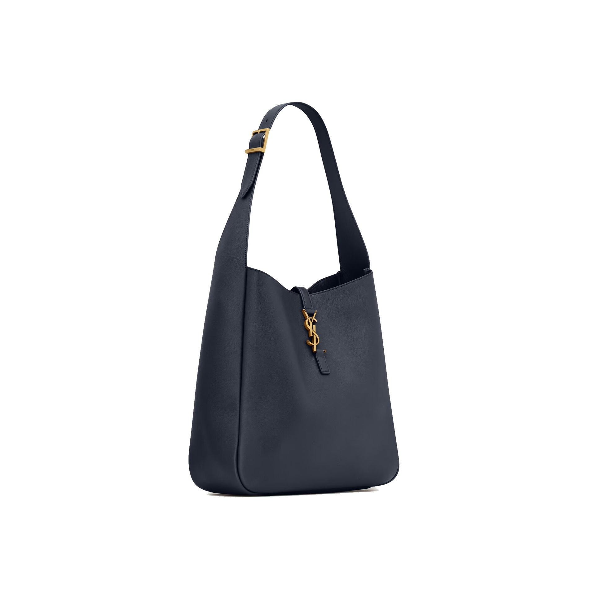 Saint Laurent-Saint Laurent Le 5 A 7 Large Shoulder Hobo Bag-WOMEN BAGS-Black-Deal-Outlet-by-ARCHIVIST