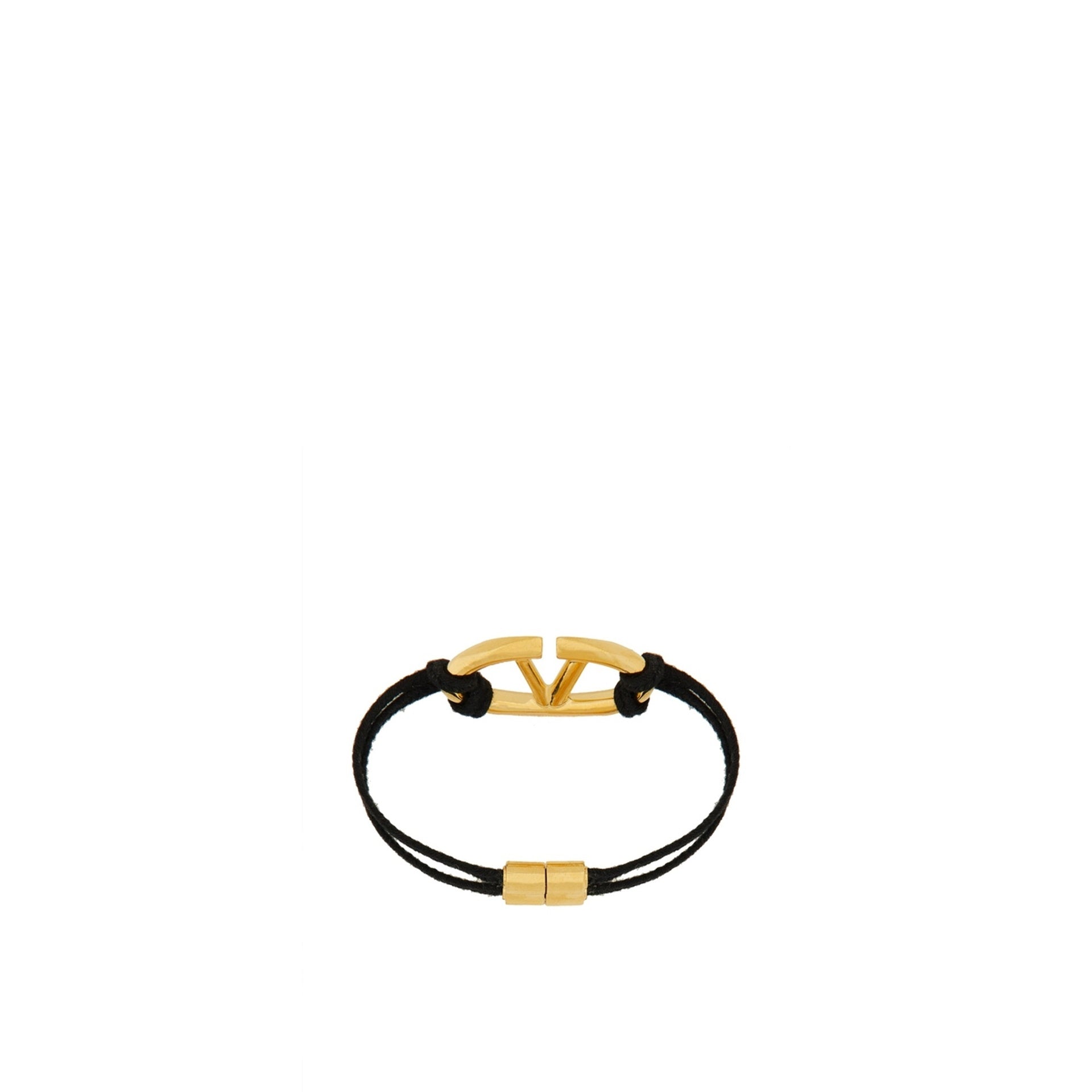 Valentino Garavani V-Logo Cotton Bracelet