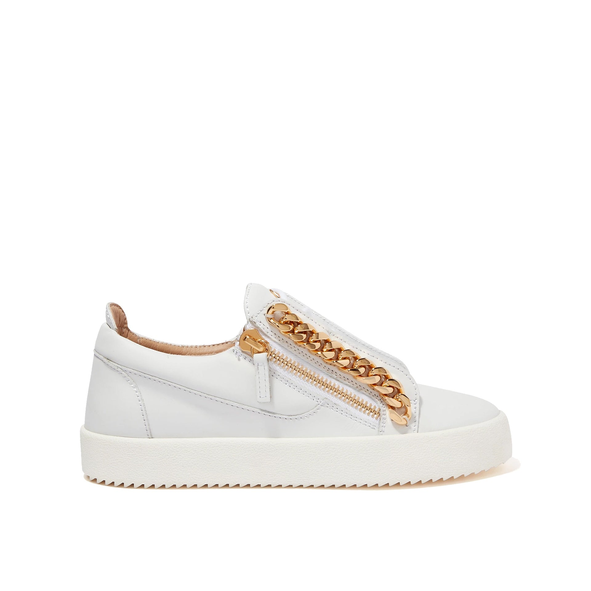 Giuseppe Zanotti Frankie Chain Leather Sneakers