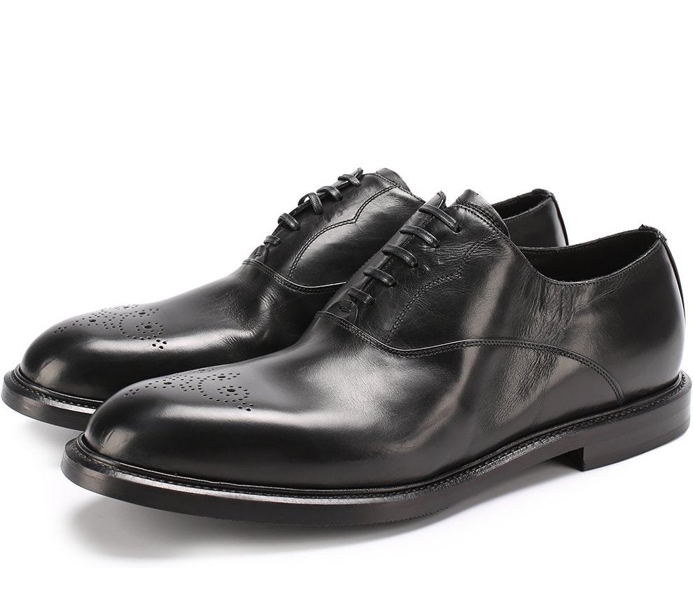 Dolce & Gabbana Marsala Oxfords