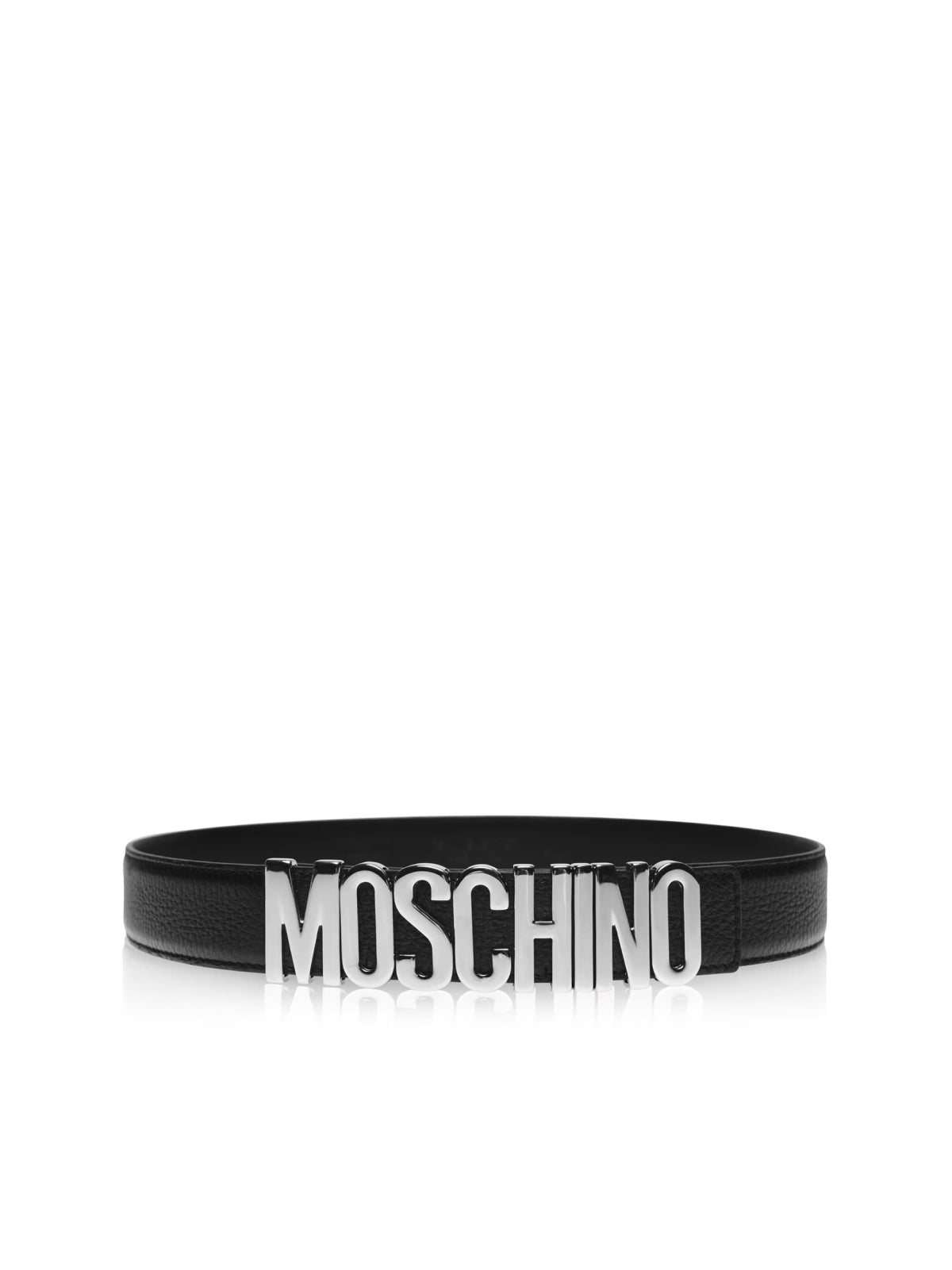 Moschino-OUTLET-SALE-Logo Plaque Belt-ARCHIVIST