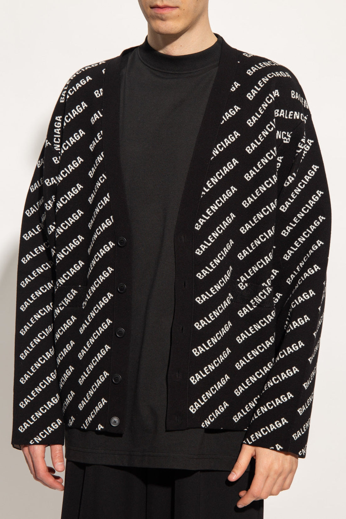 BALENCIAGA-OUTLET-SALE-ALL-OVER CARDIGAN-ARCHIVIST