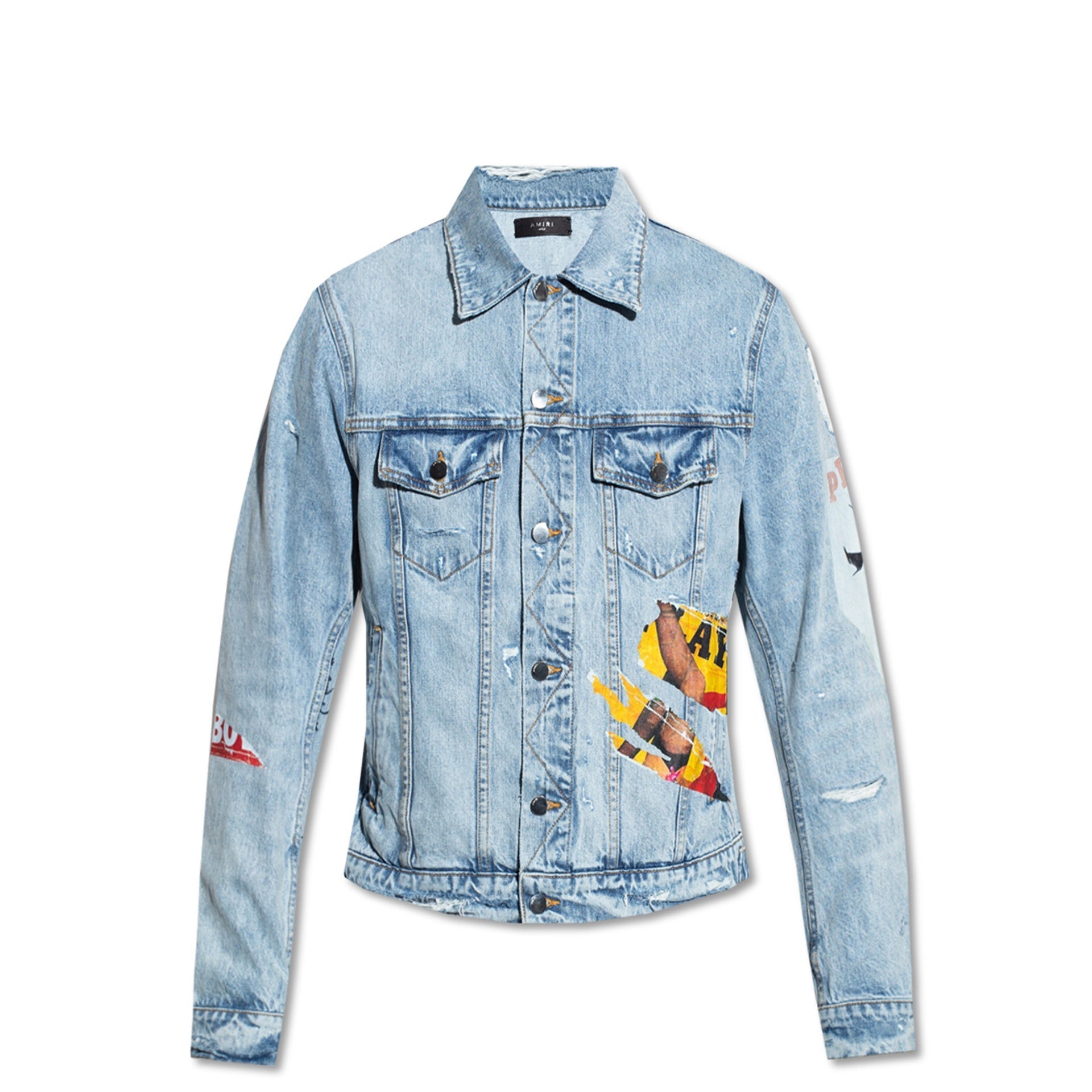 Amiri Playboy Magazine Trucker Denim Jacket