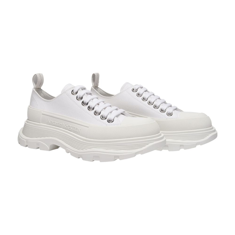 Sneakers Tread Slick – Alexander McQueen – Canvas – Weiß