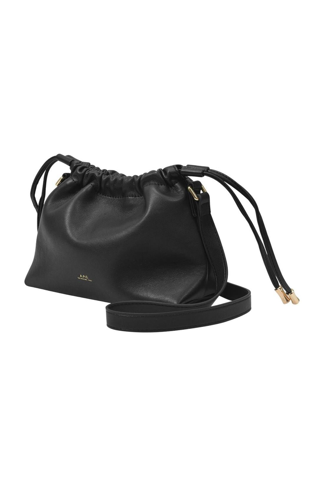 A.P.C.-Ninon Mini Hobo Bag - A.P.C. - Black - Synthetic-Taschen-Black-Deal-Outlet-by-ARCHIVIST