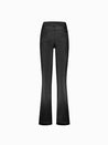 black mid rise flared jeans