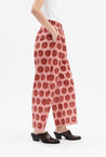 Odeeh-Abstract Pansies Hose, Rusty Red-Hosen-Black-Deal-Outlet-by-ARCHIVIST