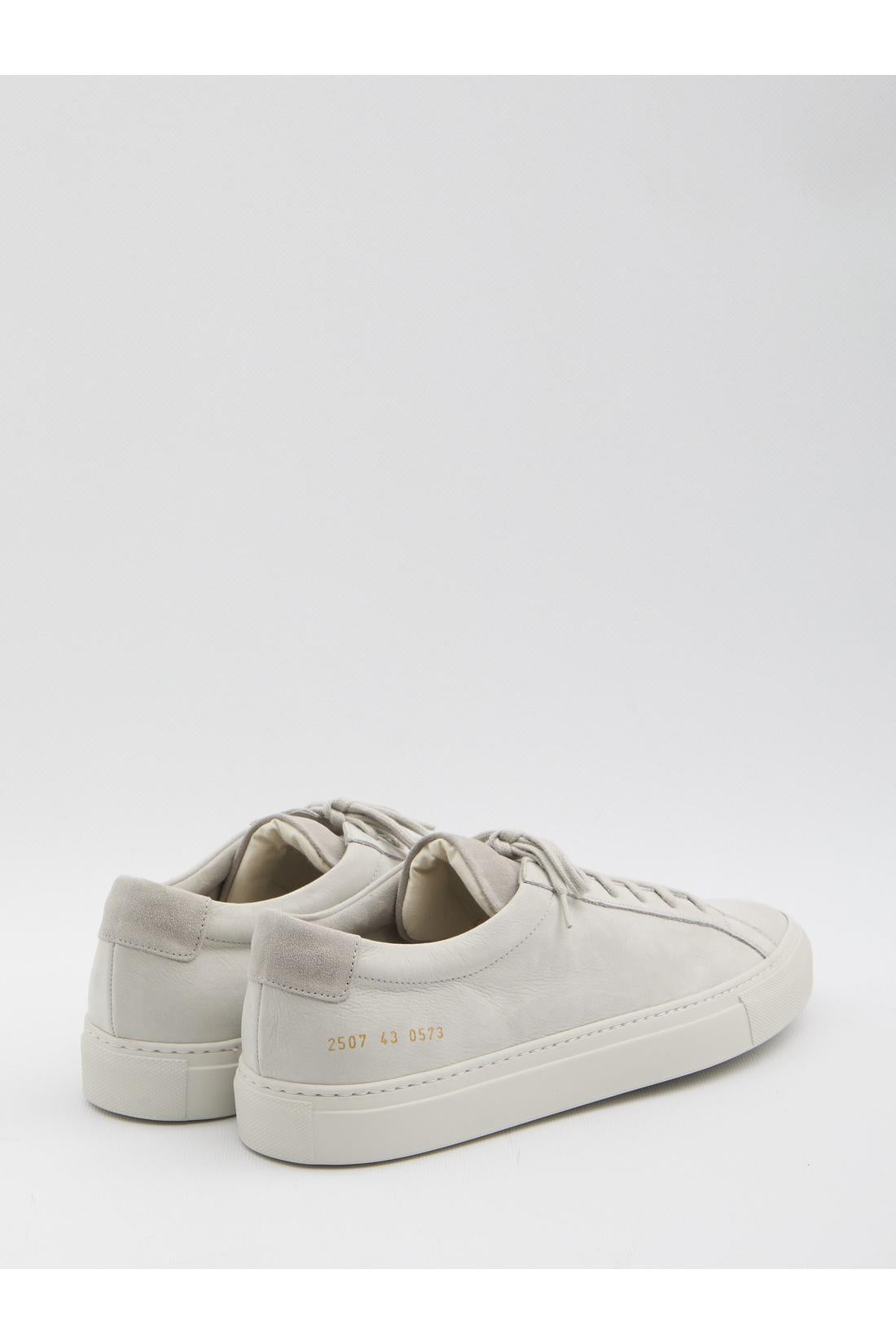 Common Projects-OUTLET-SALE-Achilles sneakers in light grey nubuck-ARCHIVIST