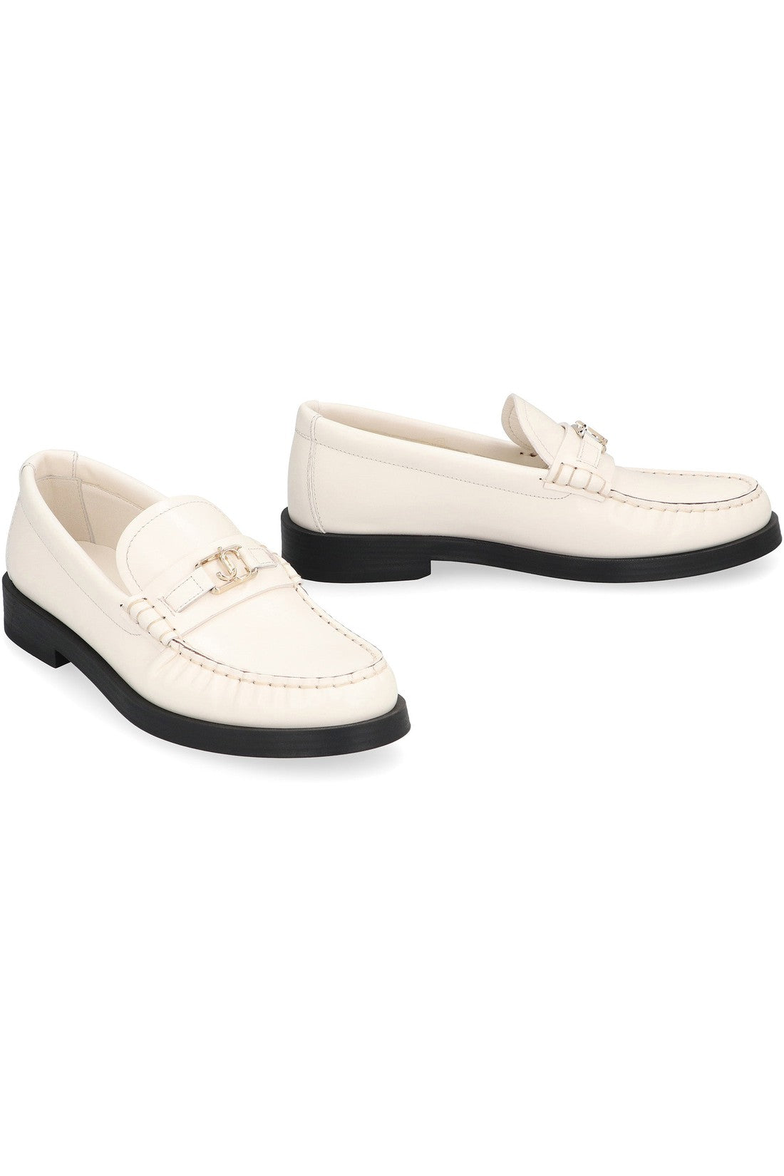 Jimmy Choo-OUTLET-SALE-Addie Leather loafers-ARCHIVIST