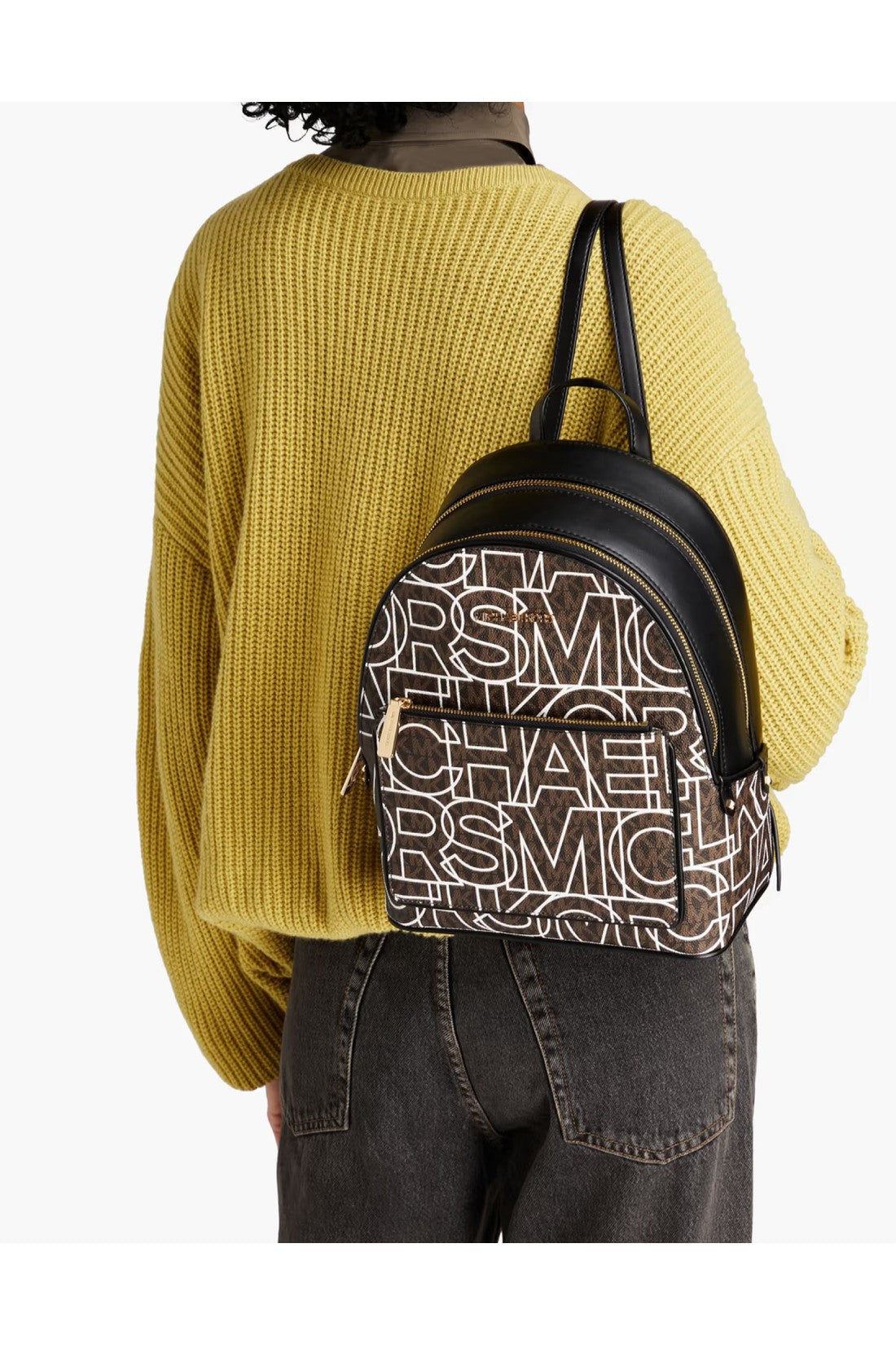 Michael Kors-OUTLET-SALE-Adina Monogram Logo Backpack-ARCHIVIST