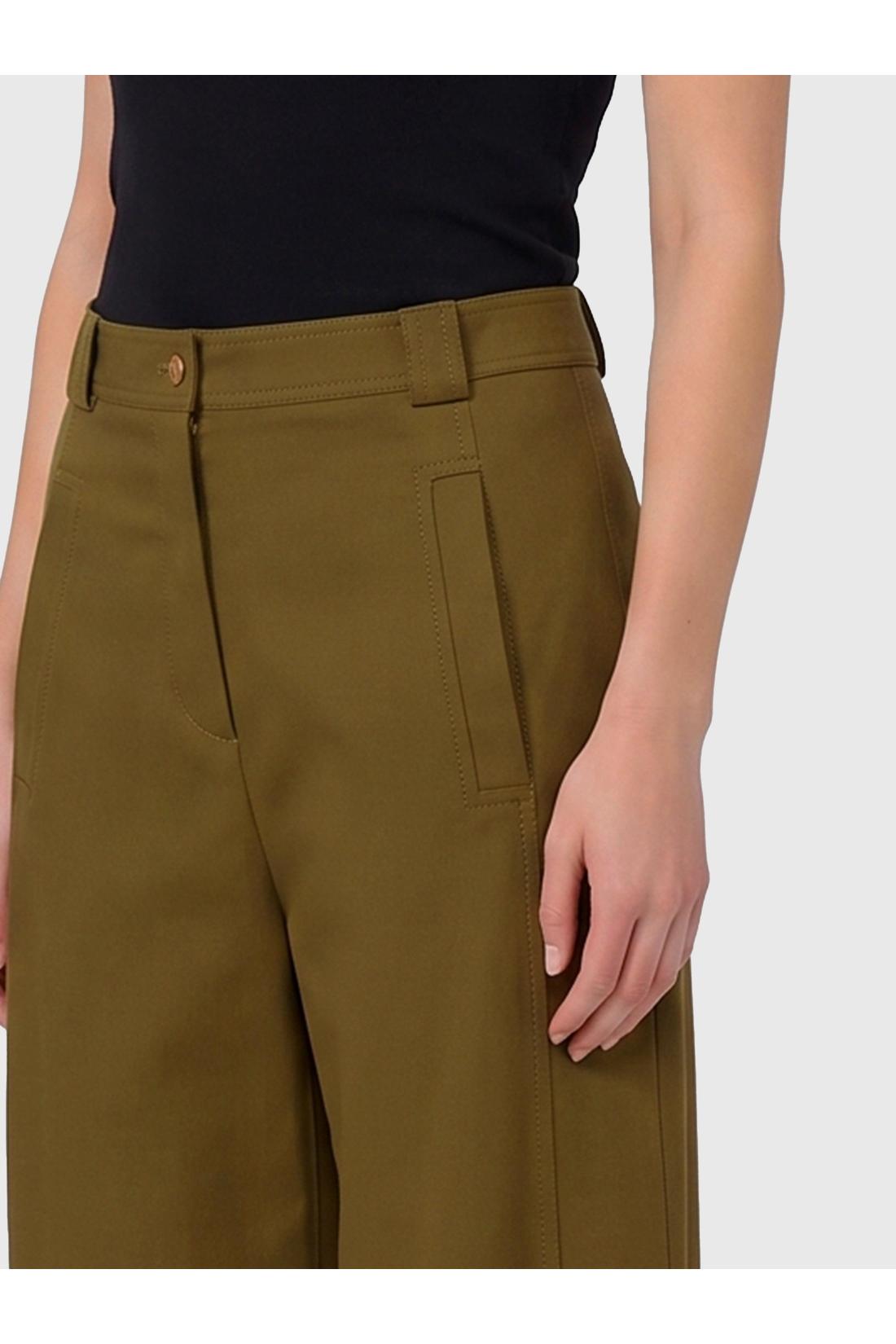 Max mara-OUTLET-SALE-Adorni stretch cotton canvas trousers-ARCHIVIST