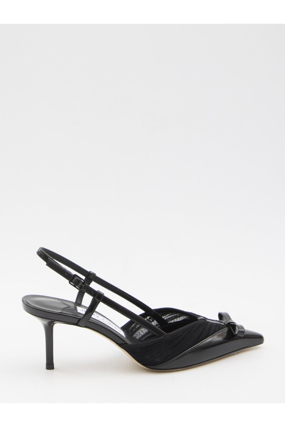 Jimmy Choo-OUTLET-SALE-Afia Mesh slingback pumps-ARCHIVIST