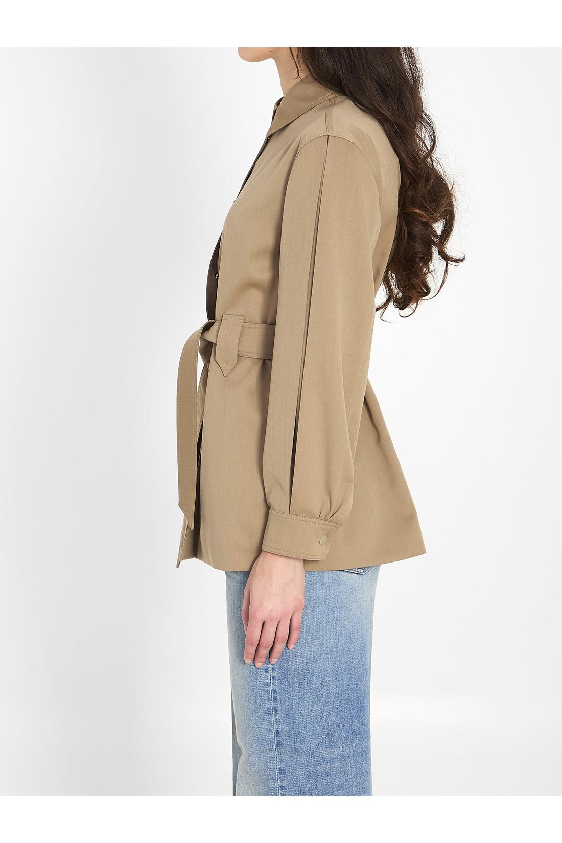 Max mara-OUTLET-SALE-Agenzia belted shirt-ARCHIVIST