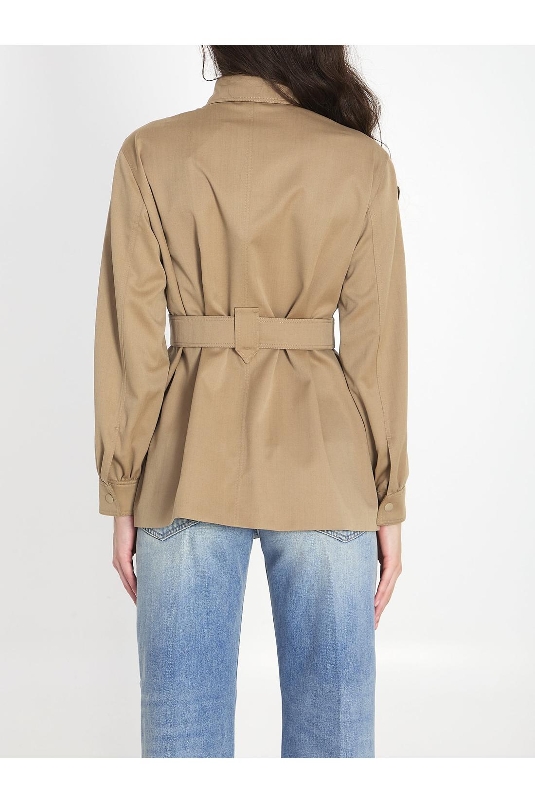 Max mara-OUTLET-SALE-Agenzia belted shirt-ARCHIVIST