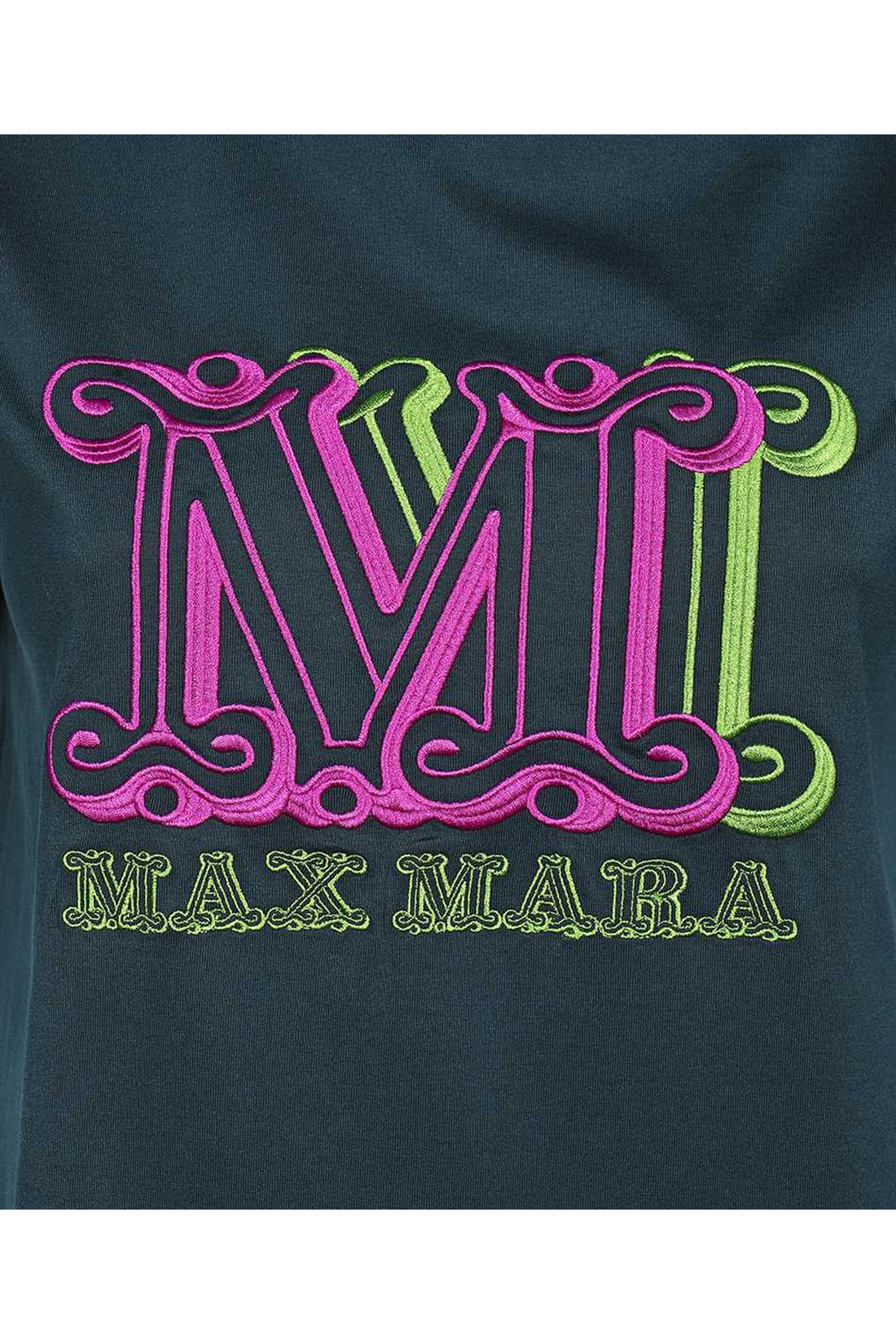 Max Mara-OUTLET-SALE-Agro cotton crew-neck T-shirt-ARCHIVIST