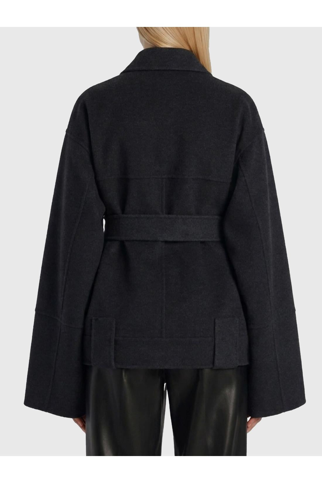 Khaite-OUTLET-SALE-Alder Charcoal coat-ARCHIVIST