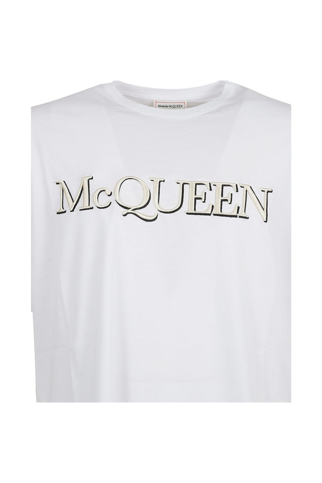 ALEXANDER MCQUEEN-OUTLET-SALE-Alexander McQueen Cotton T-Shirt-ARCHIVIST