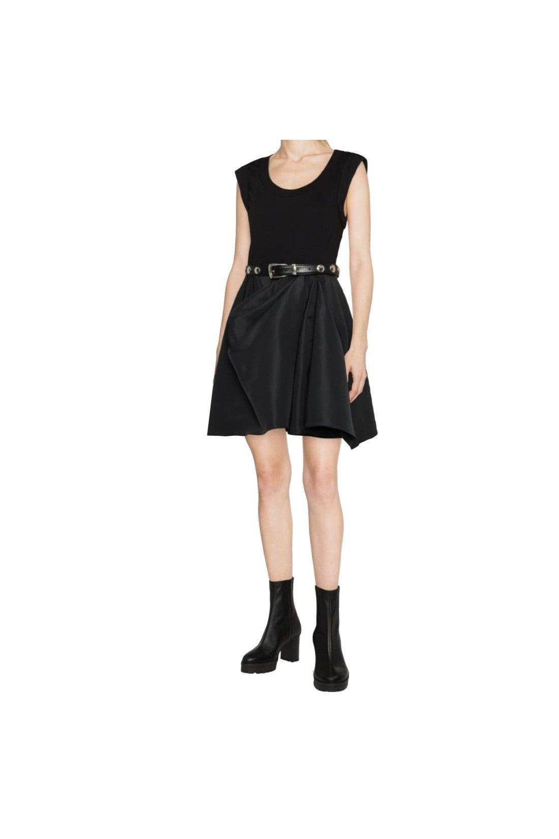 ALEXANDER MCQUEEN-OUTLET-SALE-Alexander McQueen Gathered Mini Dress-ARCHIVIST